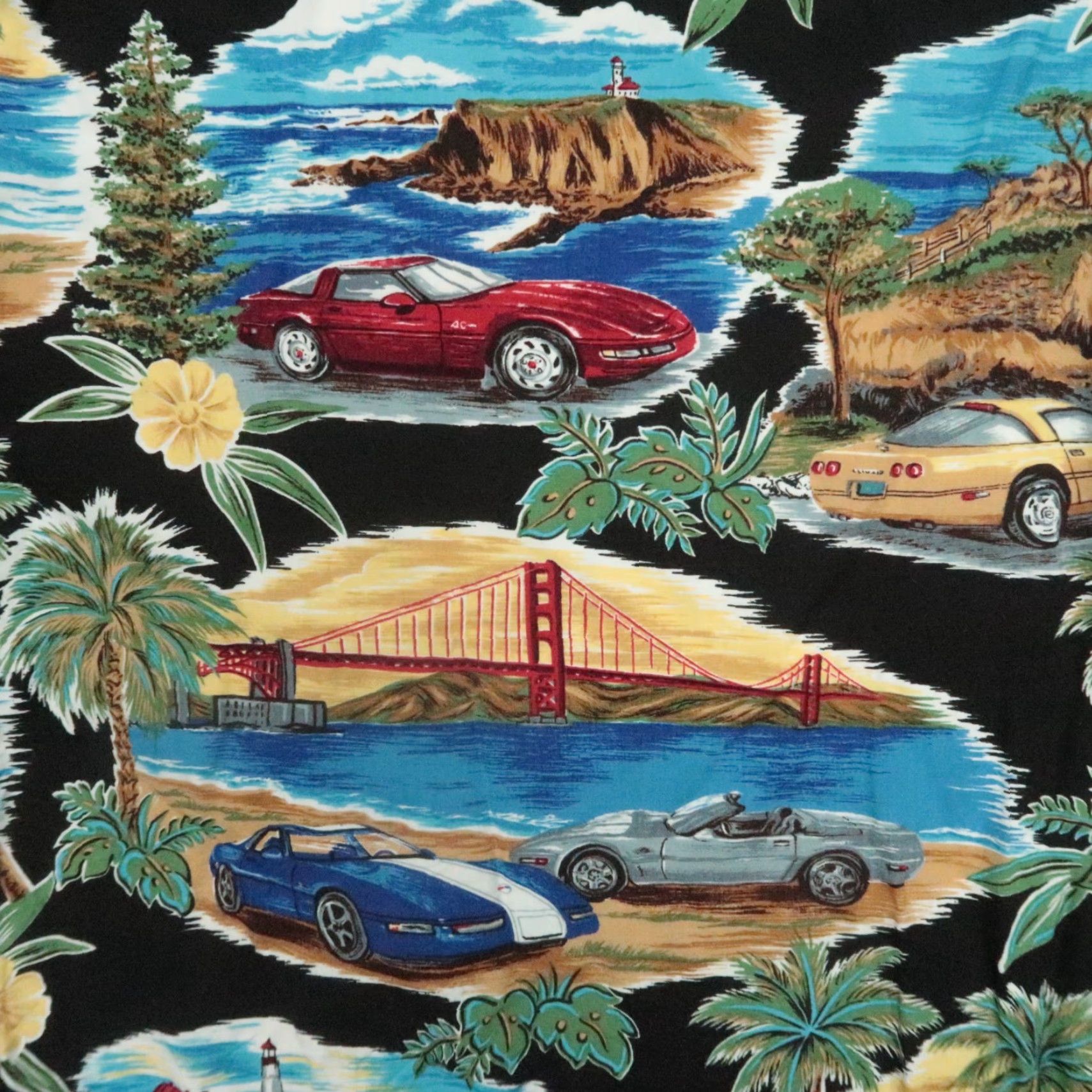 Reyn Spooner VINTAGE Reyn Spooner Shirt Mens XL Black Hawaiian Sports Cars USA Size US XL / EU 56 / 4 - 4 Thumbnail