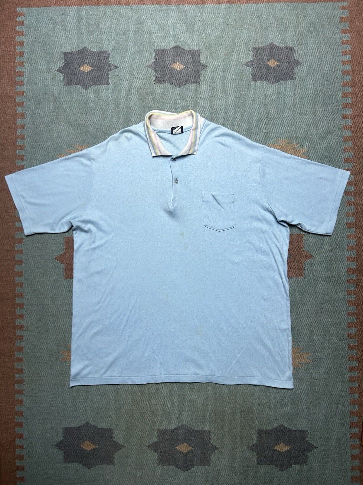 Vintage Vintage 80s polo shirt wrangler soft poly cotton USA XXL Size US XXL / EU 58 / 5 - 1 Thumbnail