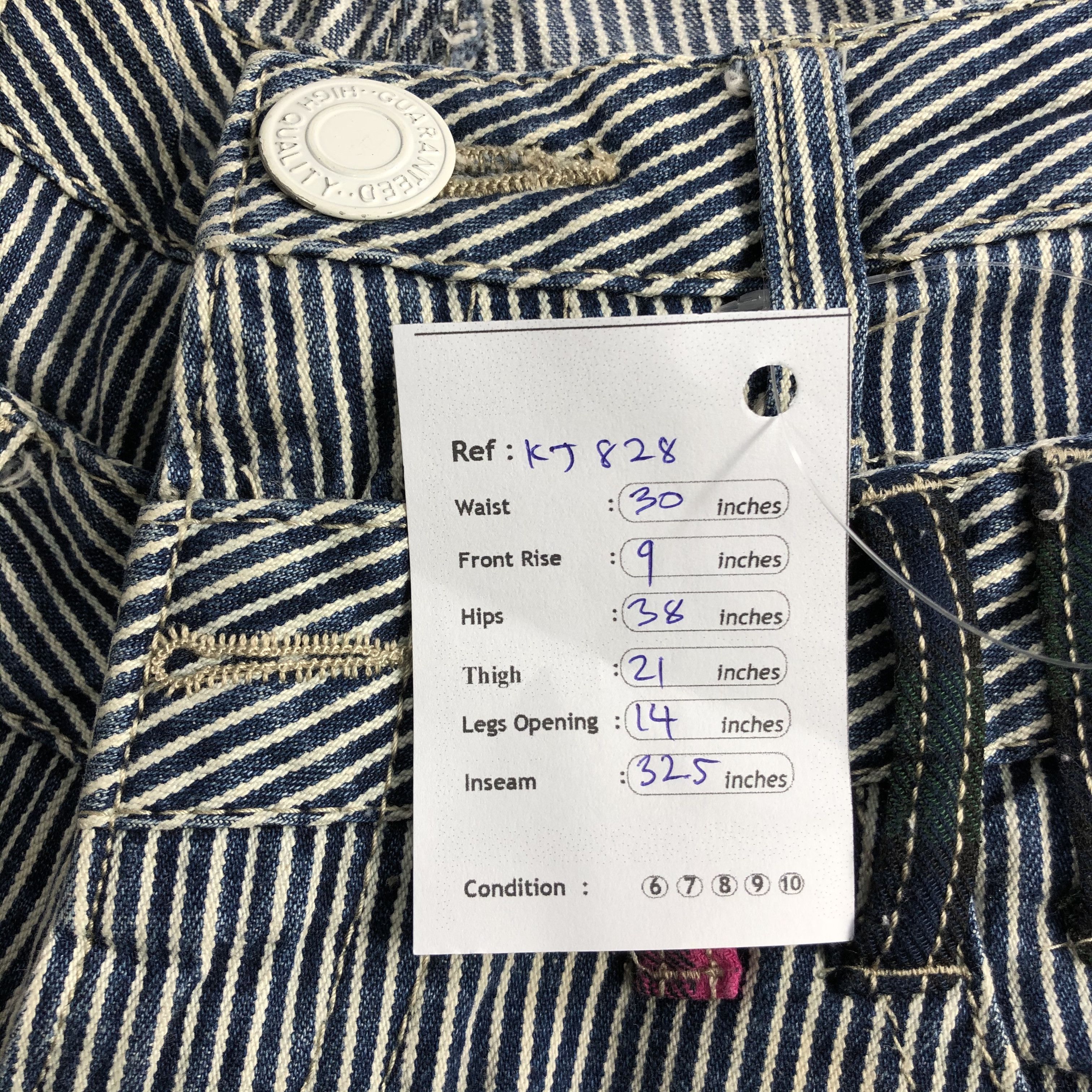 Japanese Brand Special Denims Jeans Hickory Distressed Denim KJ828 Size US 30 / EU 46 - 13 Thumbnail