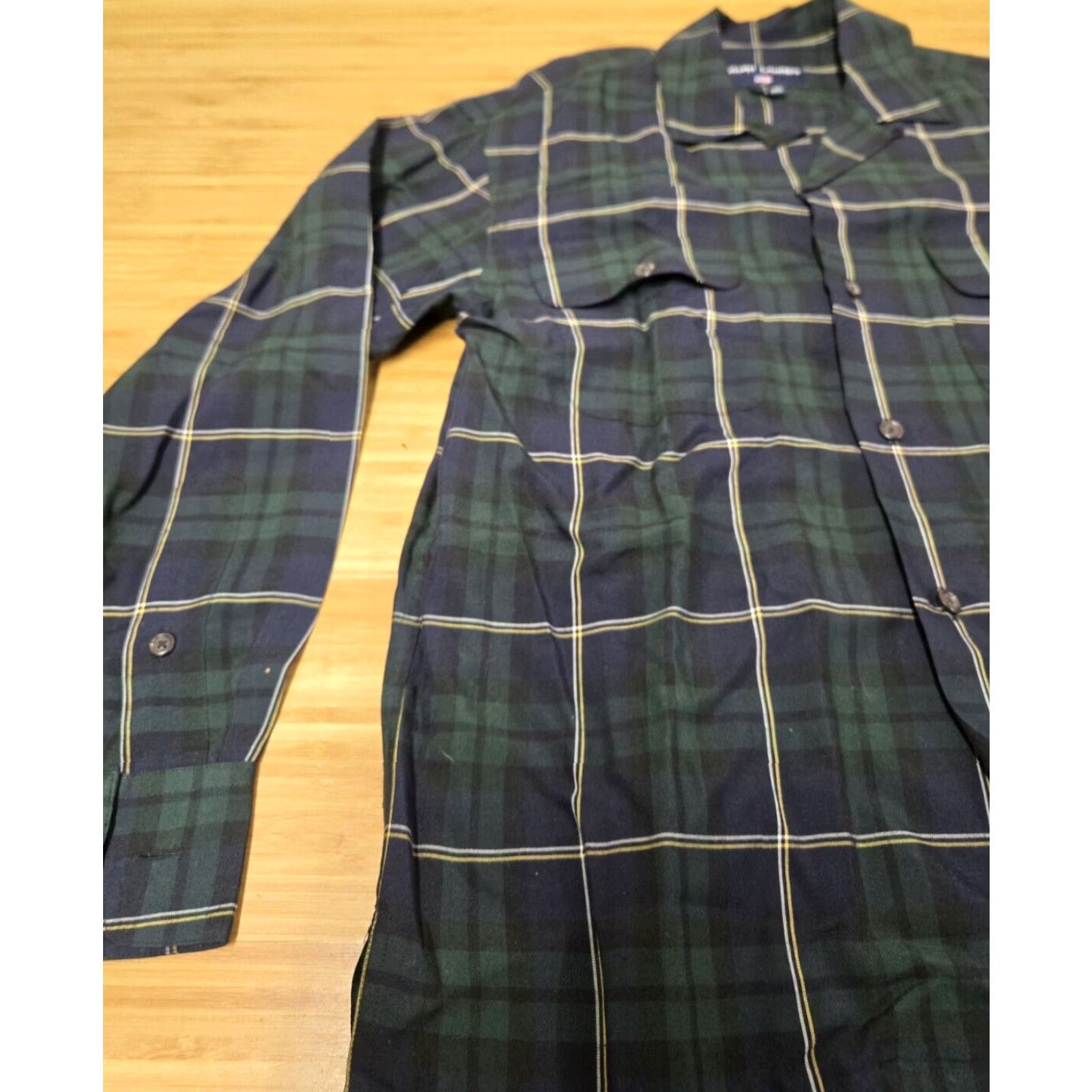 Polo Ralph Lauren Ralph Lauren POLO SPORT Shirt Blouse Green Tartan Plaid Long Sleeve Women 6 Size M / US 6-8 / IT 42-44 - 3 Thumbnail