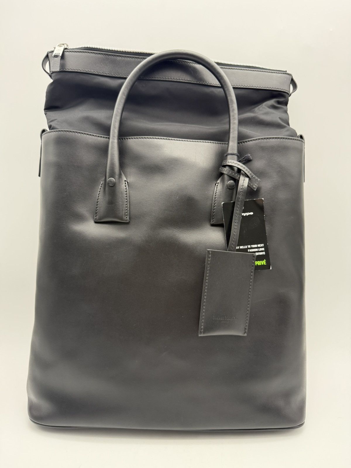 Maison Margiela Maison Margiela Leather Tote Backpack Black Line 11 Bag Size ONE SIZE - 5 Thumbnail