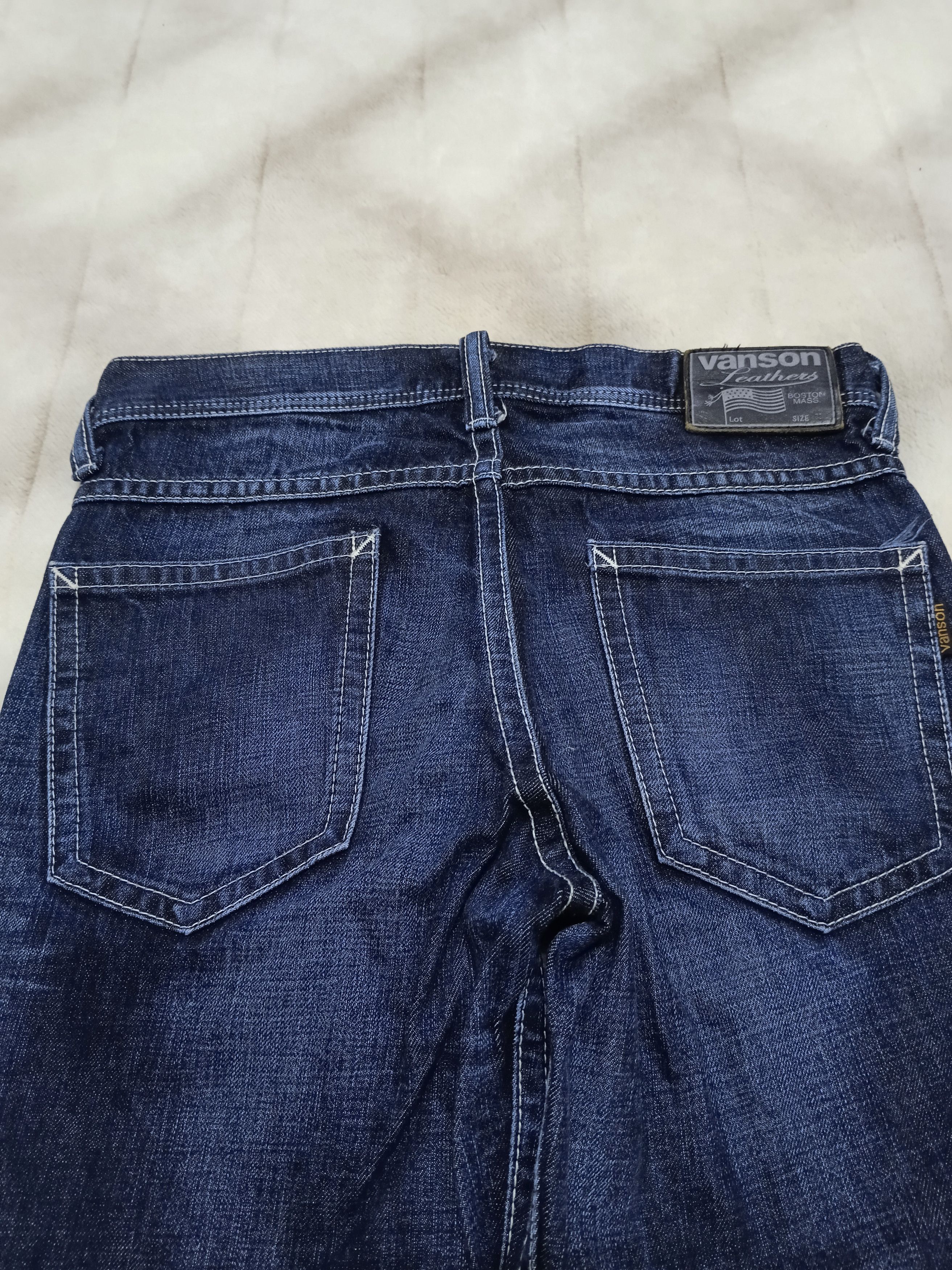 Vanson Leathers VANSON LEATHER DOUBLE KNEE DENIM PANTS Size US 31 - 4 Thumbnail