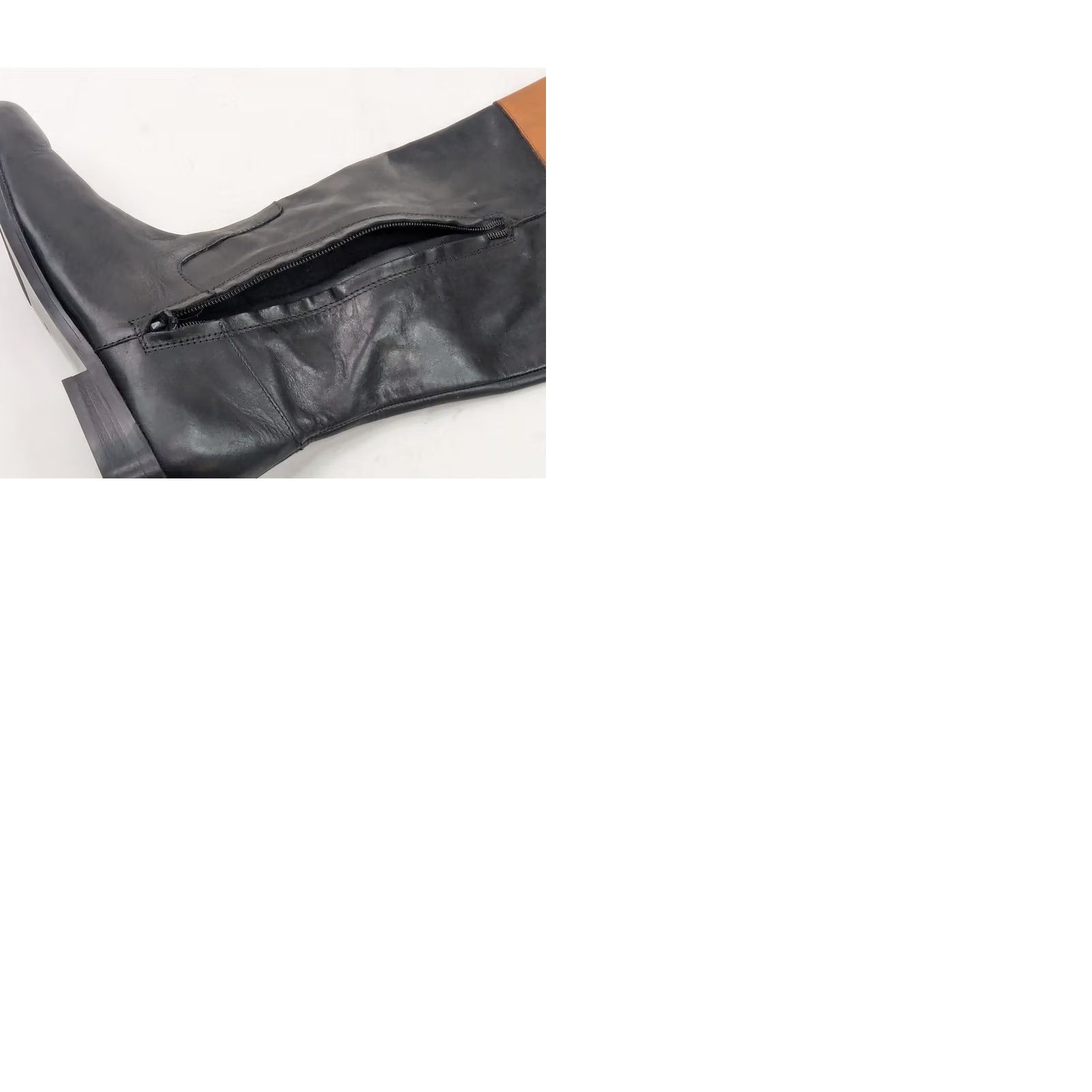 Ralph Lauren Ralph Lauren Jaden Riding Boots Women 5.5B Black Brown Leather Equestrian - EUC Size US 6 / IT 36 - 11 Thumbnail