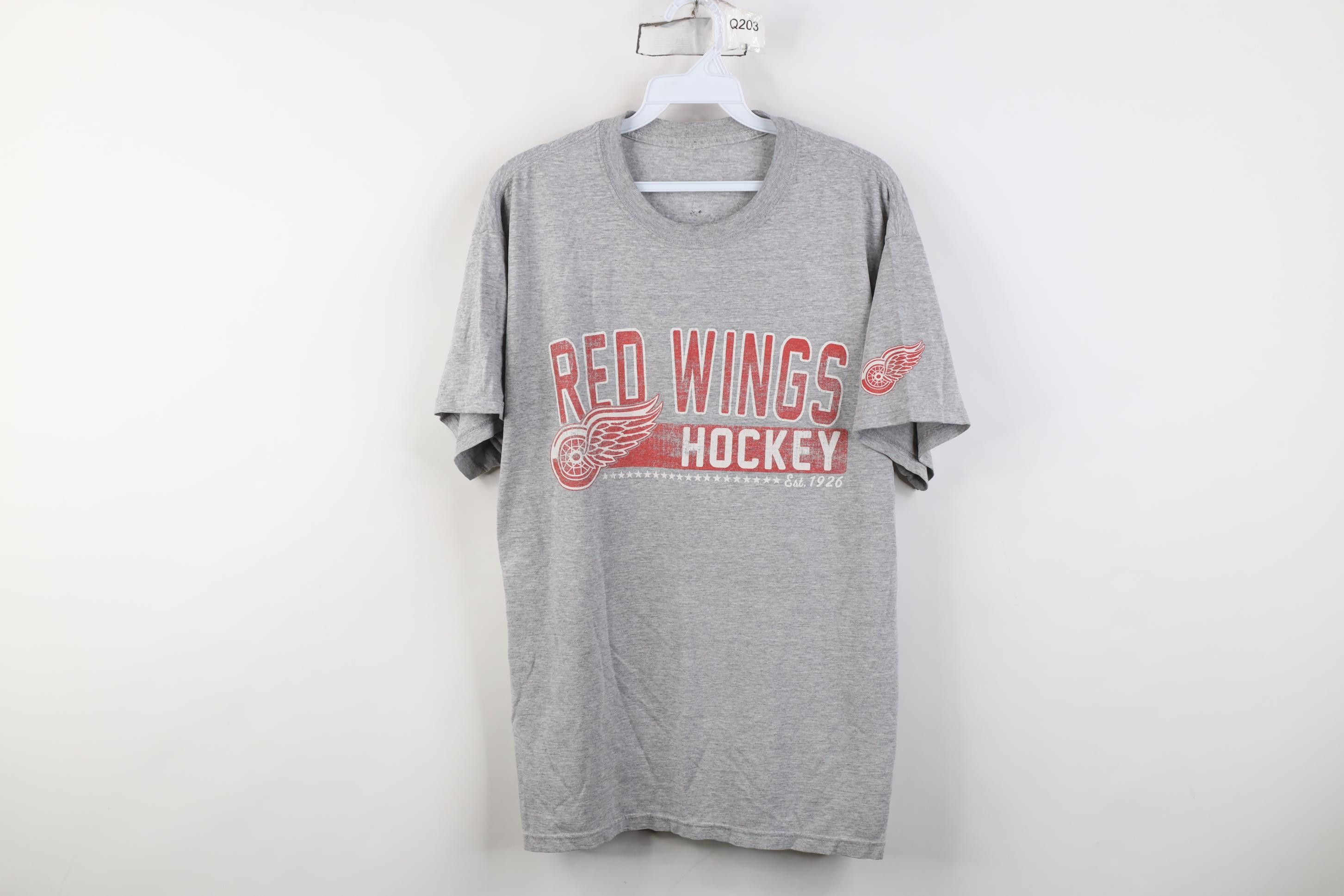 Vintage Vintage Y2K Spell Out Detroit Red Wings Hockey T-Shirt Size US M / EU 48-50 / 2 - 1 Thumbnail