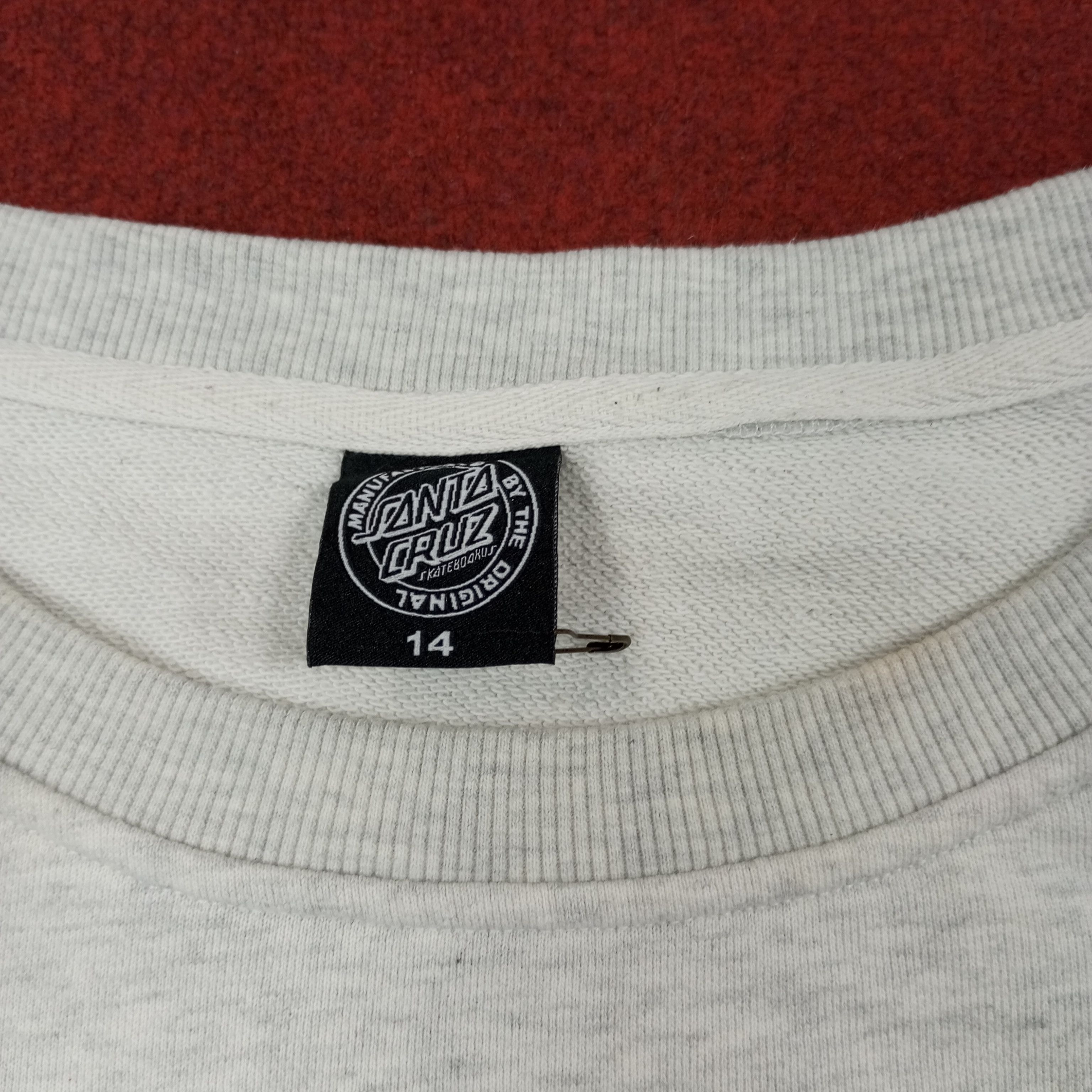 Santa Cruz Skateboards × Vintage Santa Cruz Skateboards Logo Design Sweatshirt c221n15 Size US XL / EU 56 / 4 - 5 Thumbnail