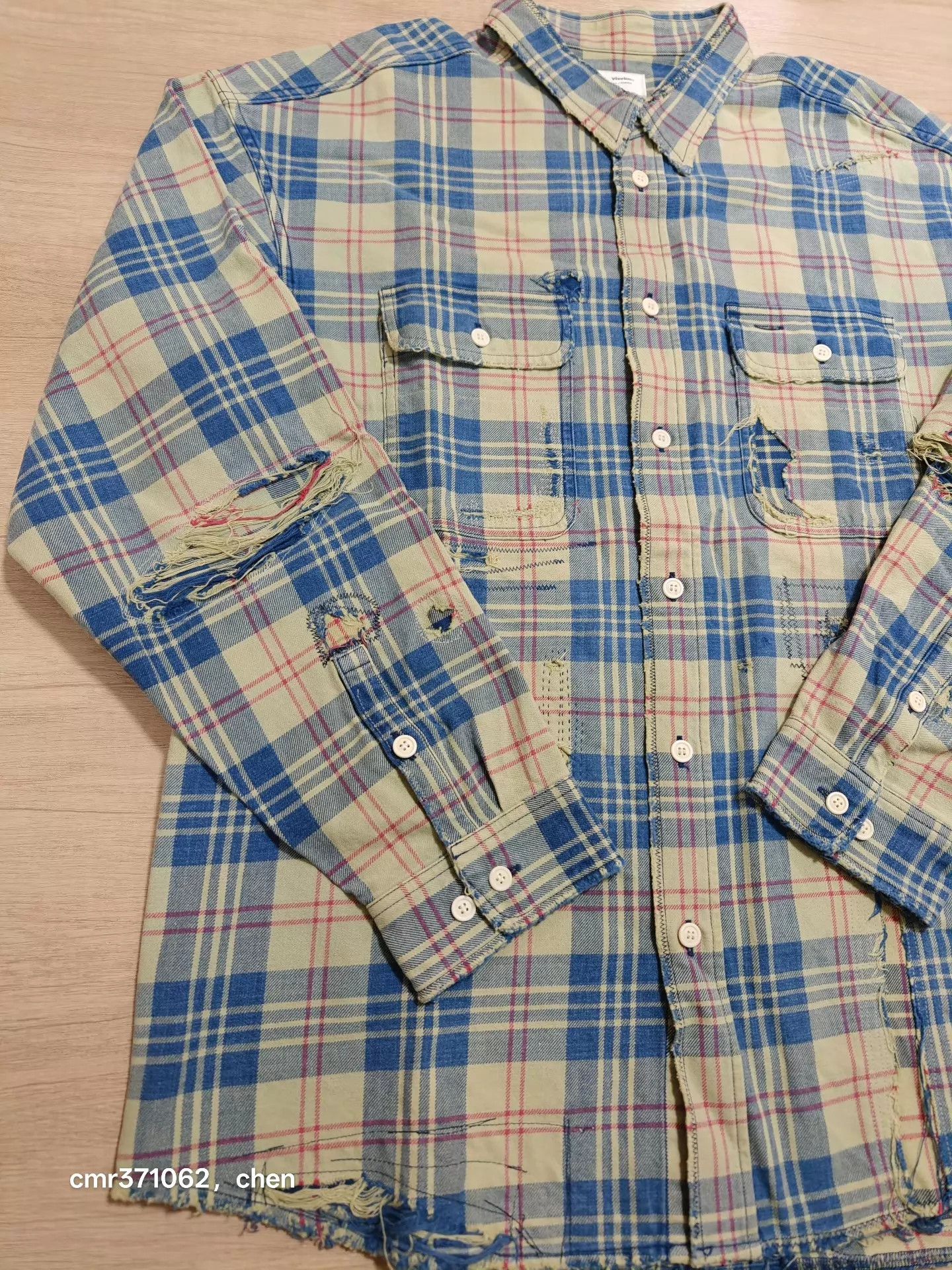 Visvim VISVIM 21AW LUMBER CHECK L/S CRASH 95 New Indigo 5 Size US XXL / EU 58 / 5 - 5 Thumbnail