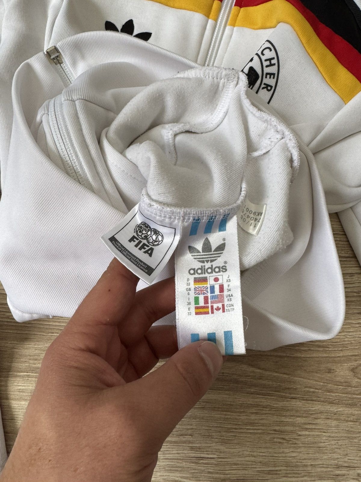 Adidas Vintage Y2K Adidas Germany FIFA Track Jacket Size XS / US 0-2 / IT 36-38 - 7 Thumbnail