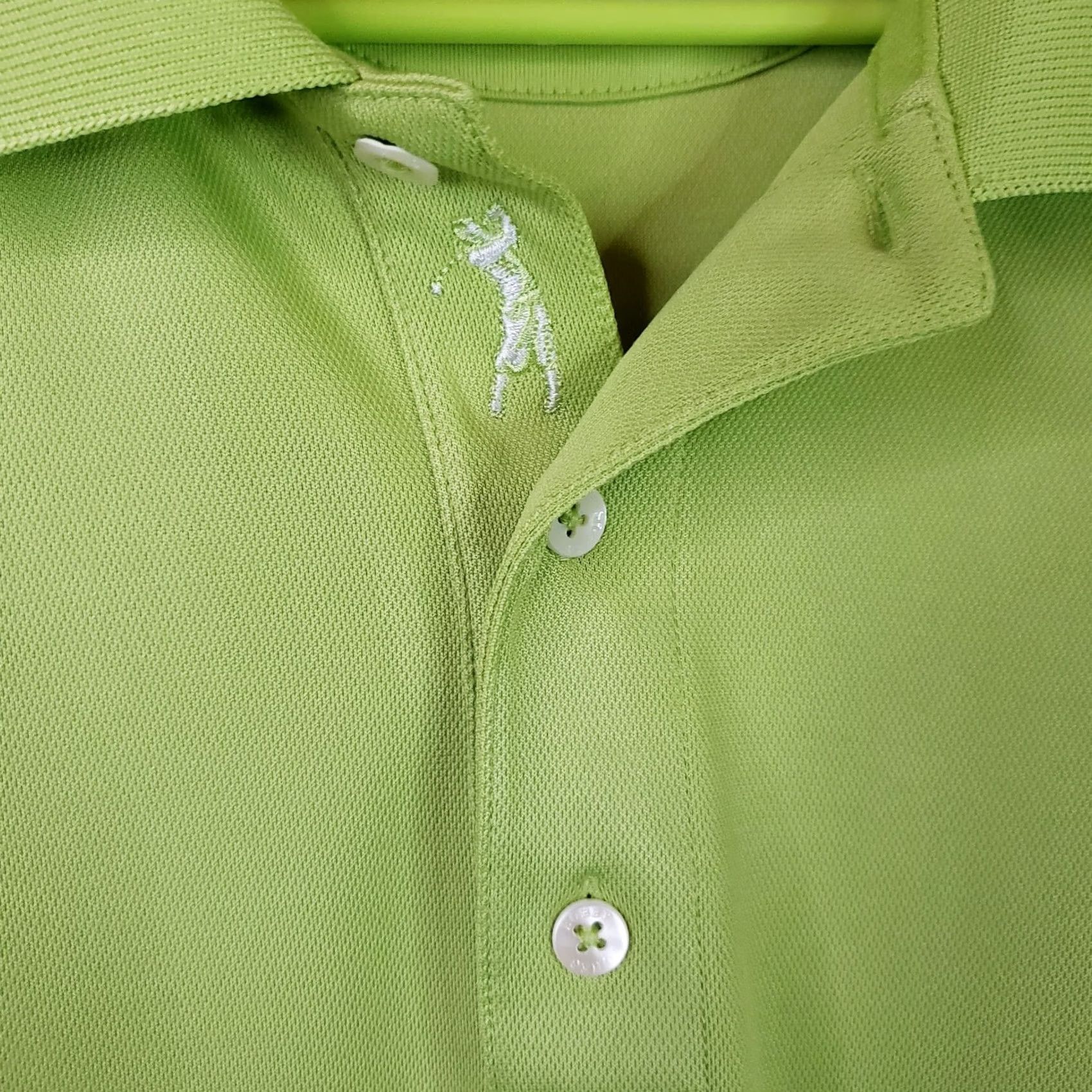 Vintage Bobby Jones Polo Shirt Men L Green White Striped Golf Performance Spring Island Size US L / EU 52-54 / 3 - 5 Thumbnail