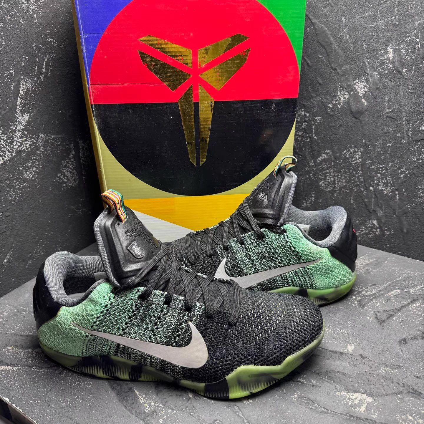 Nike Nike Kobe 11 All-Star Black & Green Q10 Size US 9 / EU 42 - 7 Thumbnail