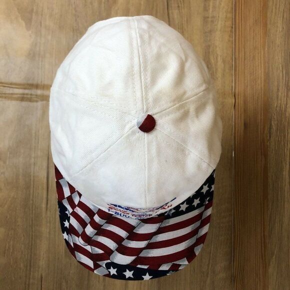 Other VTG Task Master Baseball Cap Hat White Patriotic Light Bulb Size ONE SIZE - 5 Thumbnail
