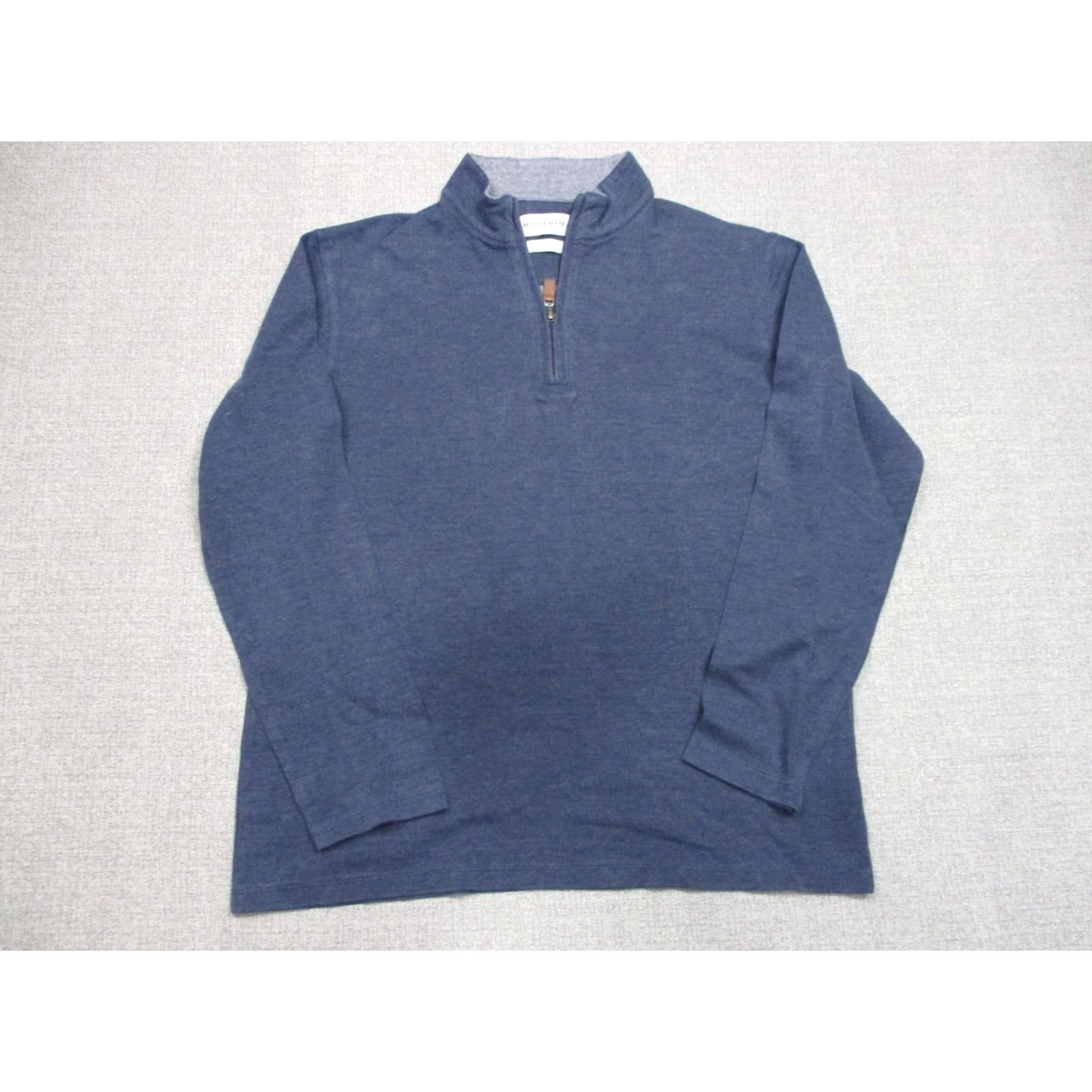 Mizzen+Main Mizzen+Main Sweater Men L Blue Pullover Fleece 1/4 Zip Zip Lightweight Casual Preppy Outdoor 90s (adjusted) Size US L / EU 52-54 / 3 - 2 Thumbnail
