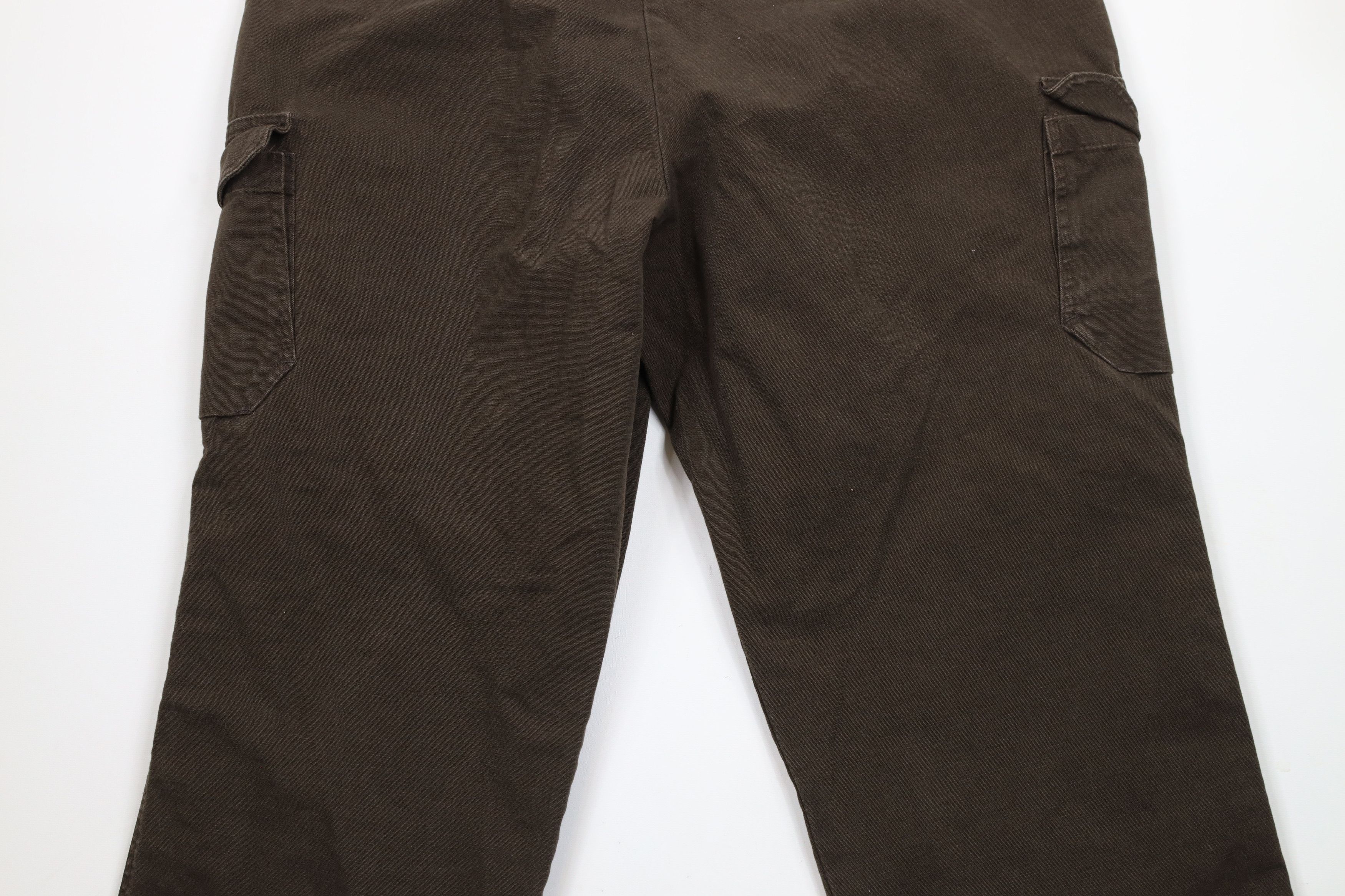 Dockers × Vintage Vintage Y2K Dockers Streetwear Wide Leg Canvas Cargo Pants Size US 40 / EU 56 - 12 Thumbnail