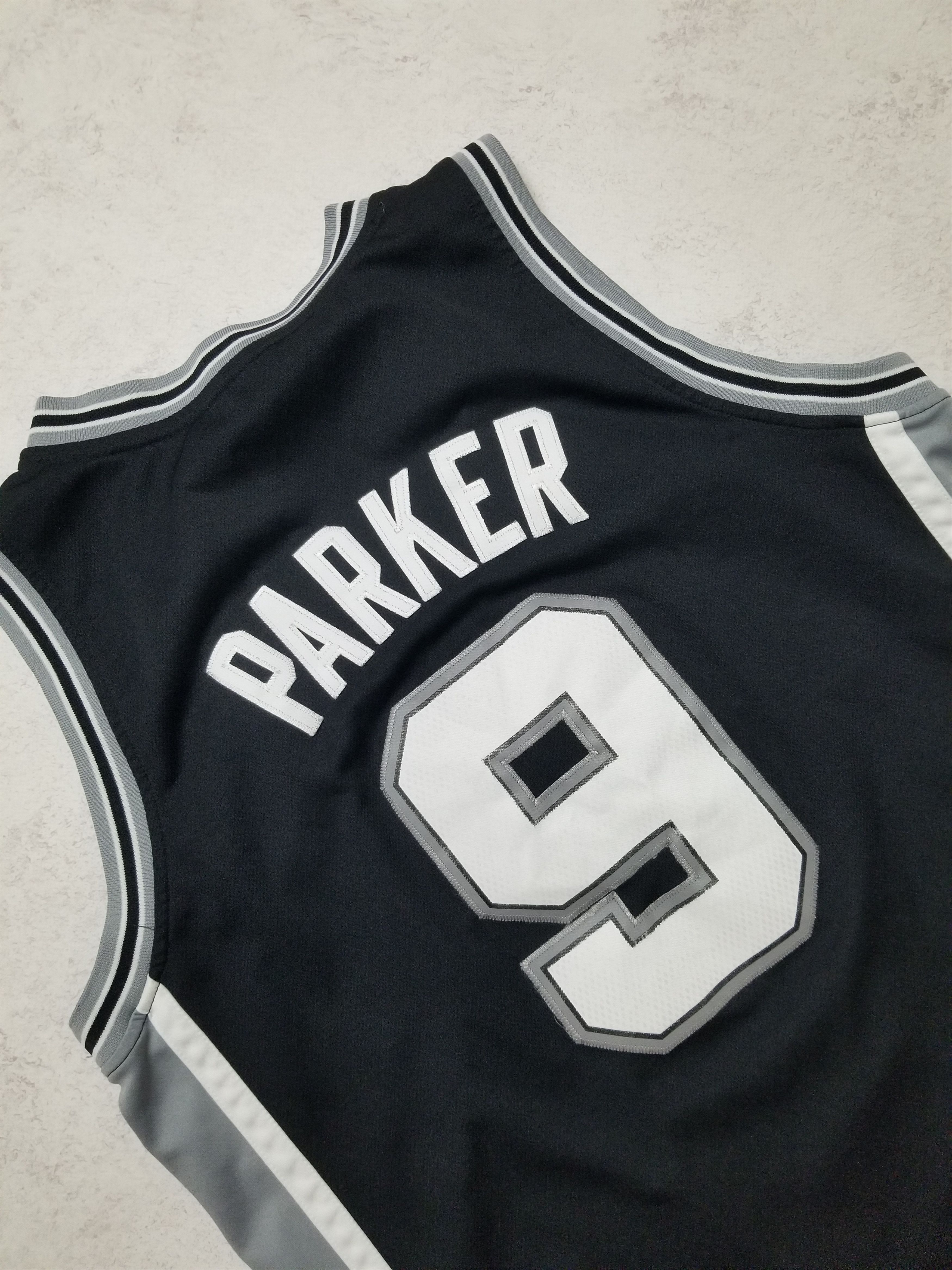 Adidas TONY PARKER #9 San Antonio Spurs NBA Swingman Sewn Jersey Size US M / EU 48-50 / 2 - 4 Thumbnail