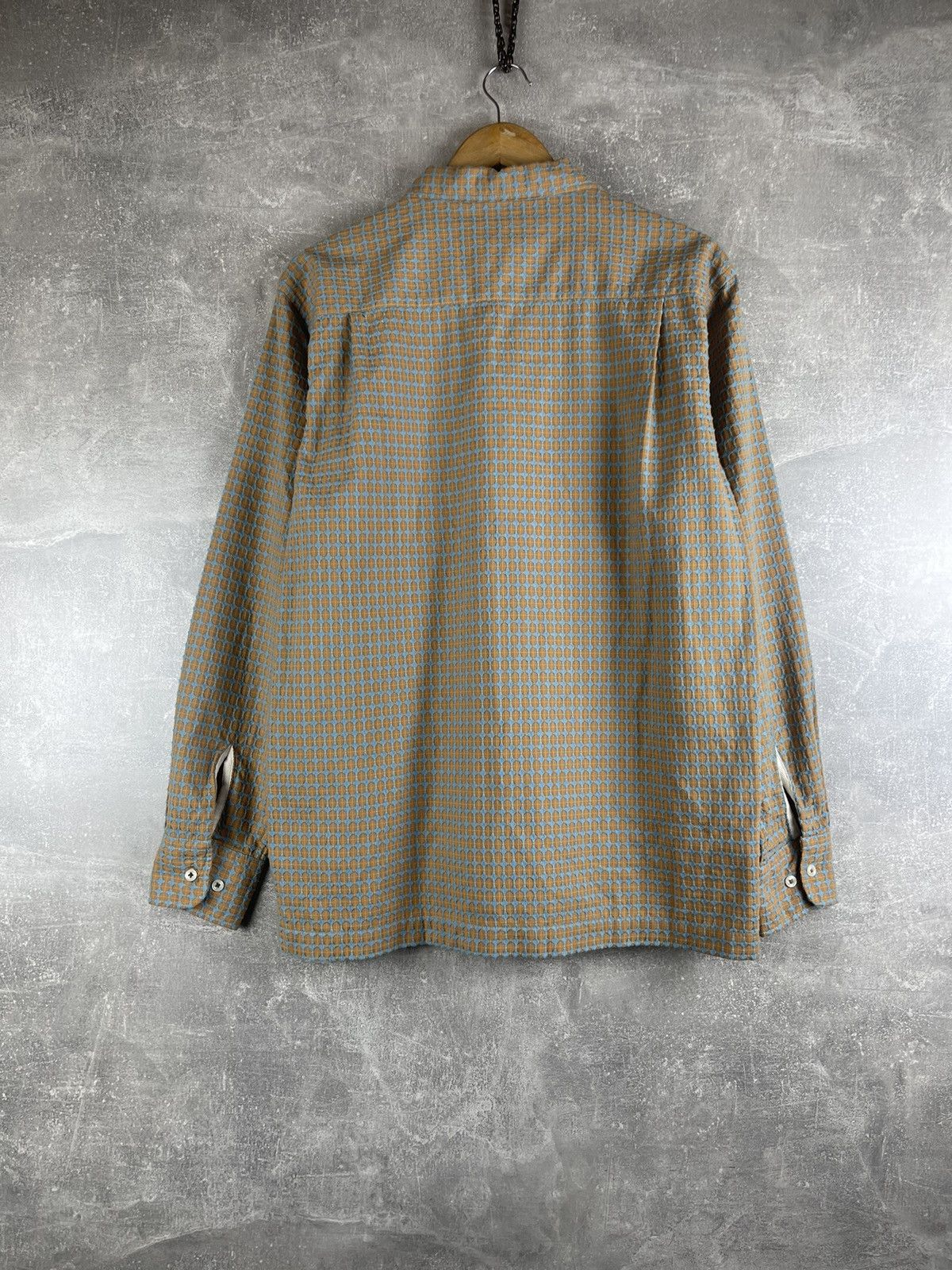 Universal Works Universal Works L.S Camp Shirt Sand Blue Deldos Cotton Size US M / EU 48-50 / 2 - 9 Thumbnail
