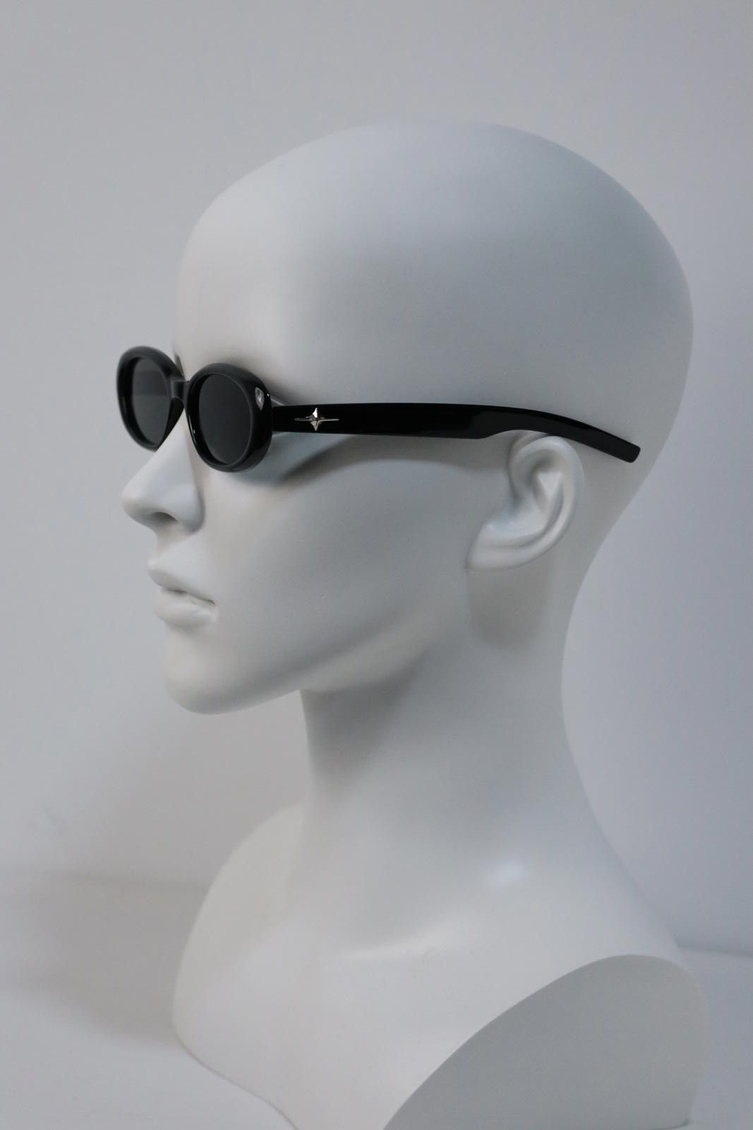 Other Y2k Avant Garde Cat Eye Round Black Sunglasses Unisex OS Size ONE SIZE - 4 Thumbnail
