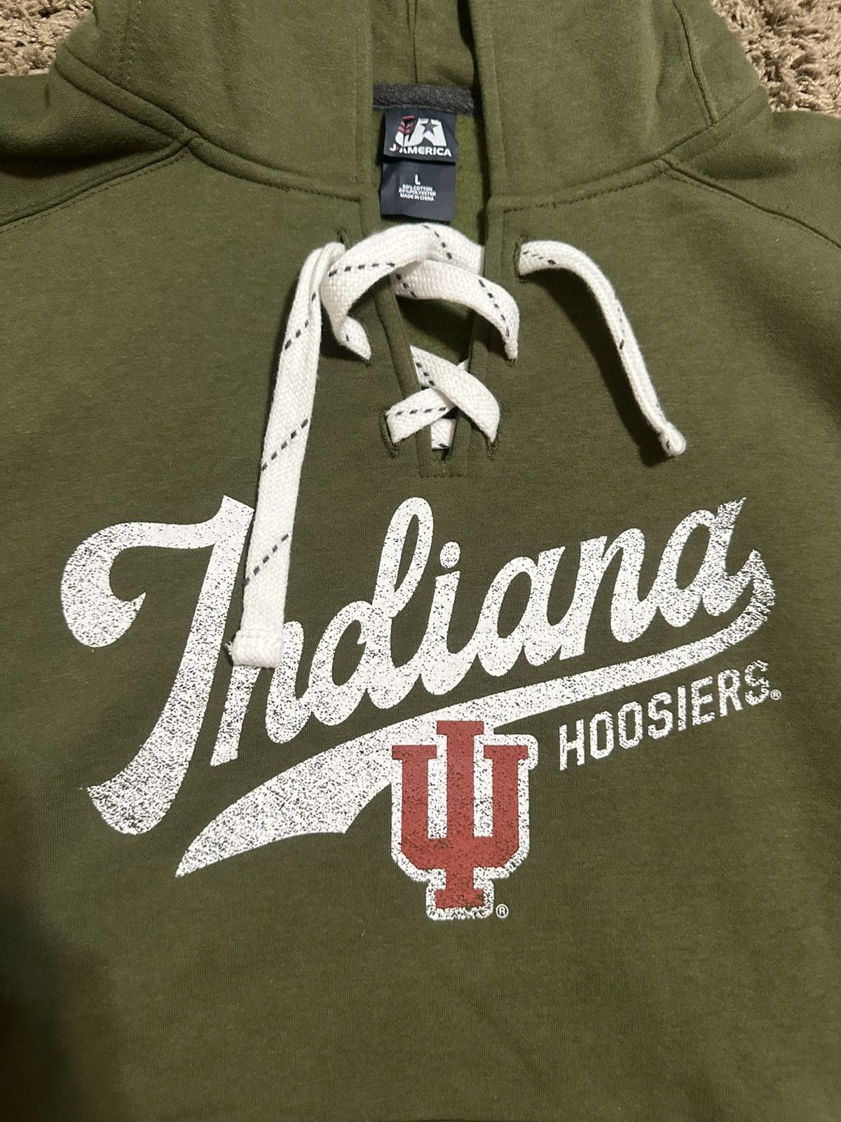 NCAA Vintage Indiana Hoosiers hoodie 00s size large Size US L / EU 52-54 / 3 - 2 Thumbnail