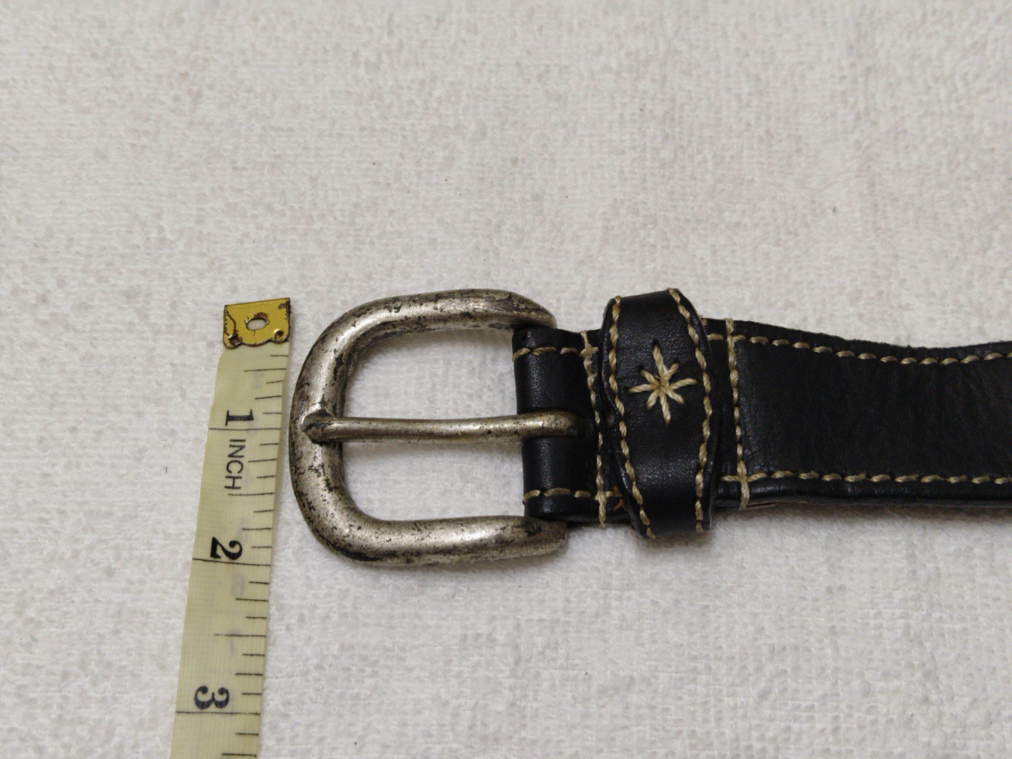 Guess Vintage Guess Leather Belt Size 28 - 5 Thumbnail