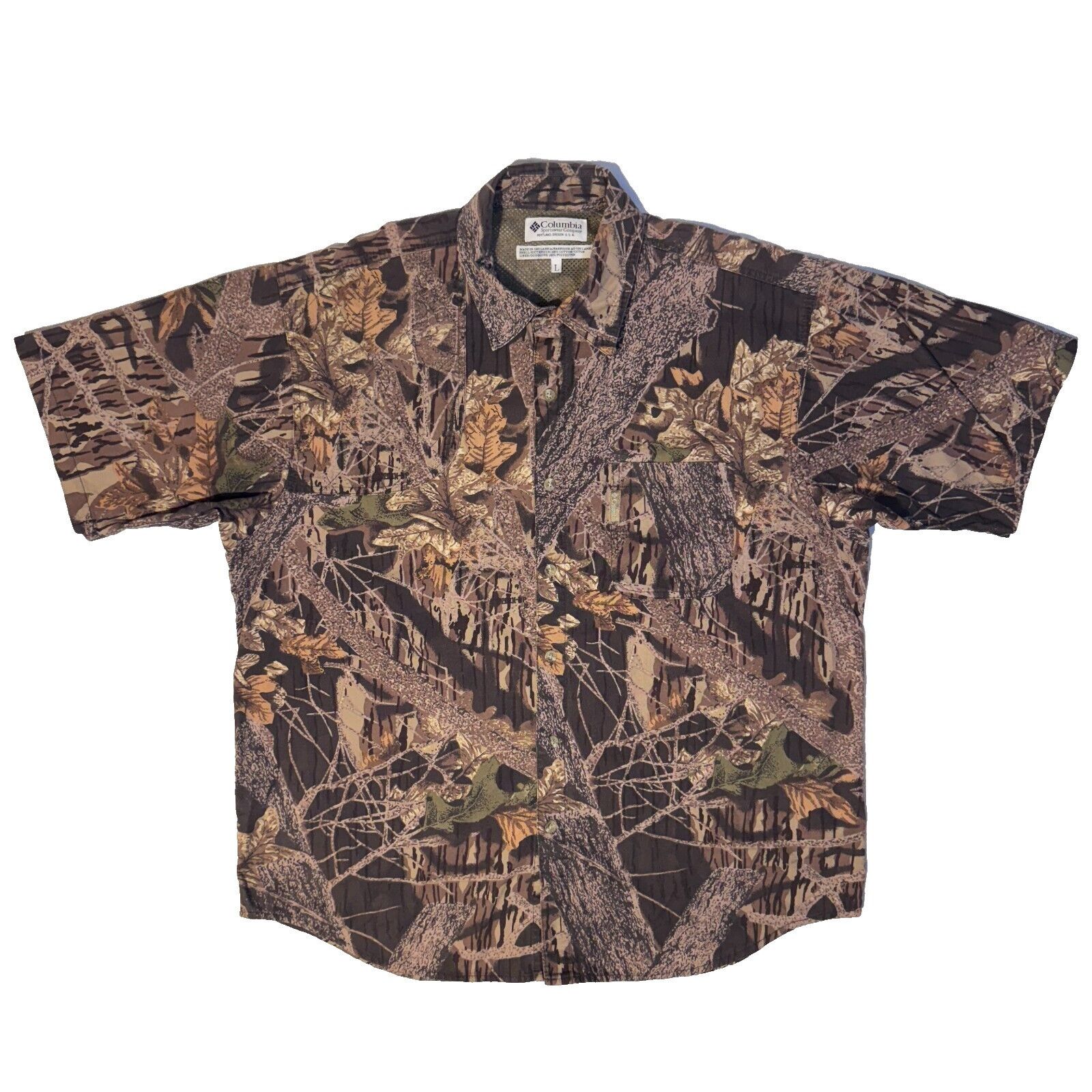 Columbia Vintage Columbia Vented Camouflage Hunting Shooting Shirt - Size US L / EU 52-54 / 3 - 1 Thumbnail