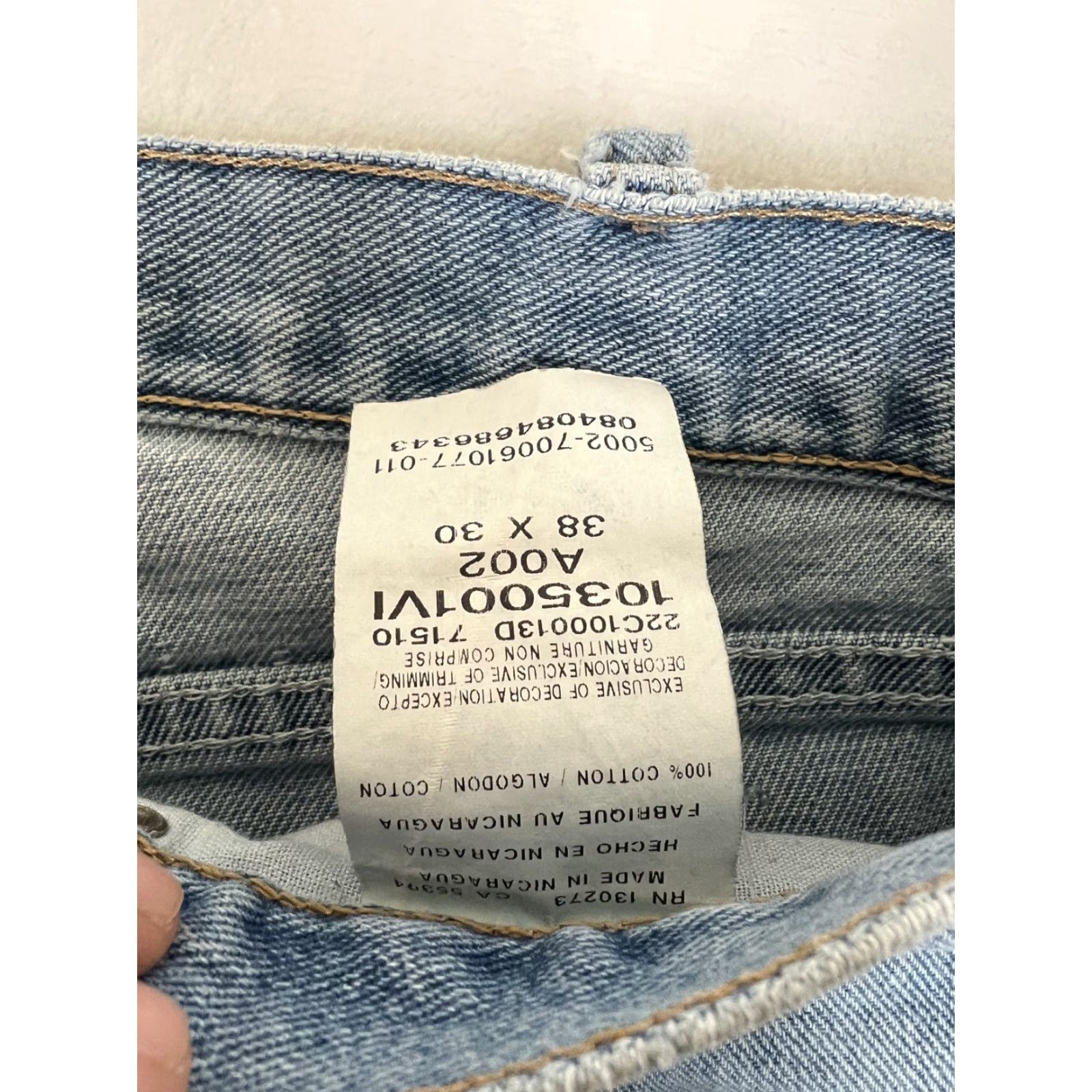 Wrangler Wrangler Jeans 38x30 Straight Men Regular Denim Cotton Blue 5-Pocket Medium Wash Size US 38 / EU 54 - 6 Thumbnail