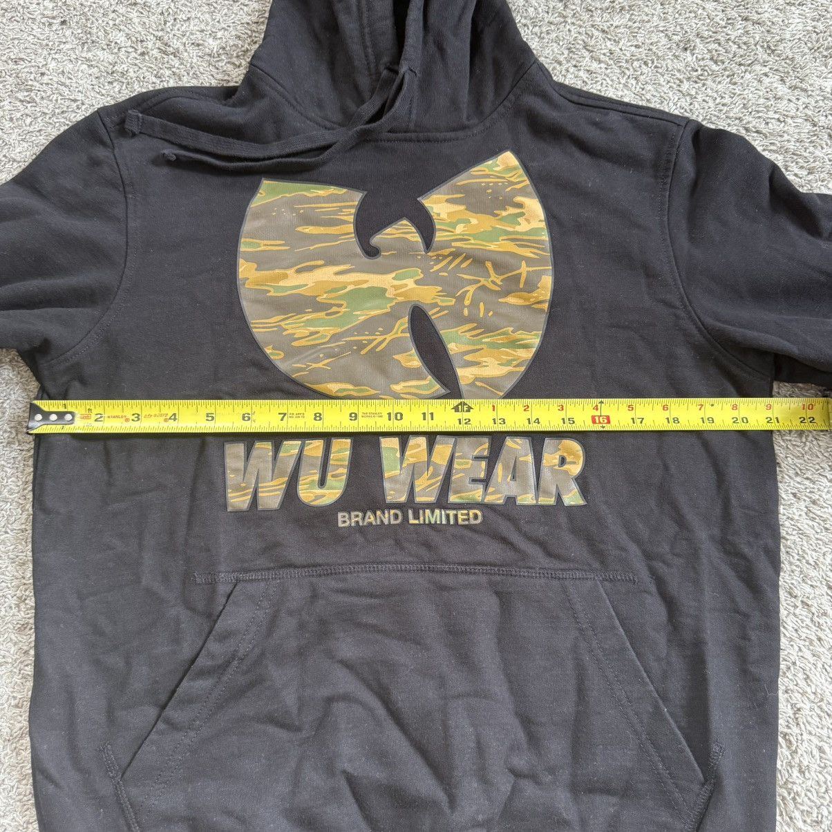 Wu-Tang Clan 🔴Wu-Wear Hoodie Size Small Wu-Tang Black Camo Sweater Size US S / EU 44-46 / 1 - 6 Thumbnail