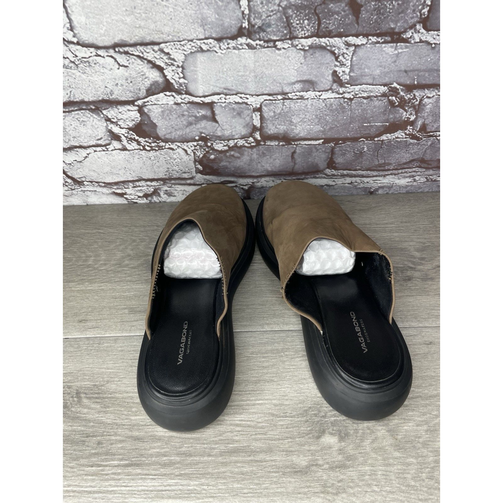 Vagabond Vagabond Blenda Brown Nubuck Leather Slide Platform Sandals Size US 7.5 / IT 37.5 - 6 Thumbnail
