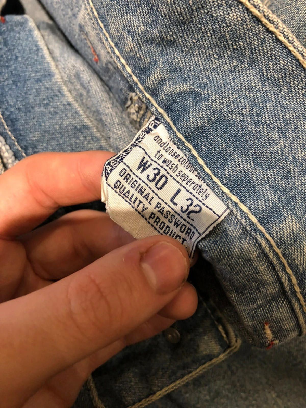 Eminem Faded Blue wash unique embroidered Eminem baggy jorts Size US 30 / EU 46 - 5 Thumbnail