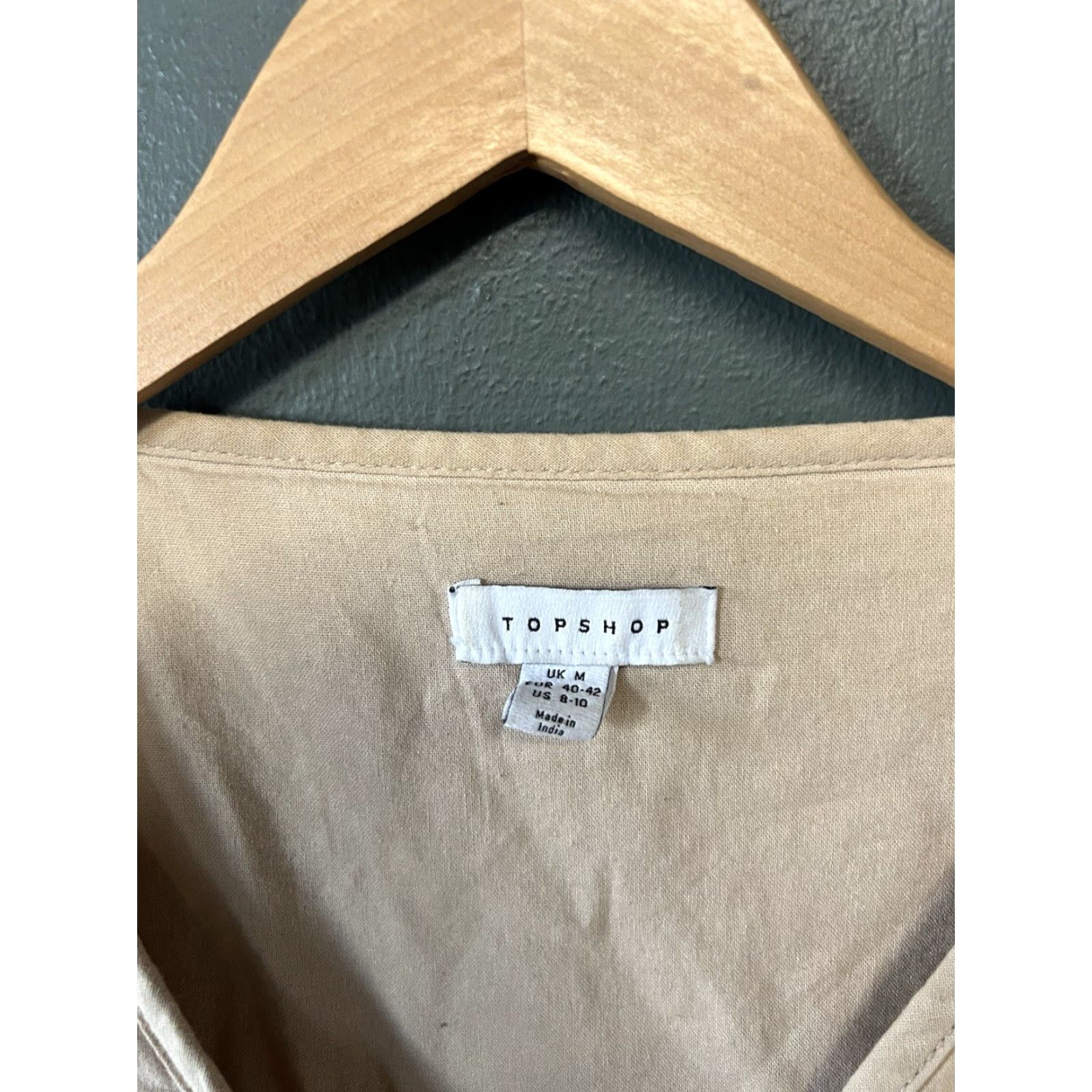 Topshop Topshop Cardigan Sweater Beige Quilted Womens Size 8-10 Jacket, Cardigan, Quilted, Beige, 8-10, Womens Tops Size M / US 6-8 / IT 42-44 - 3 Thumbnail