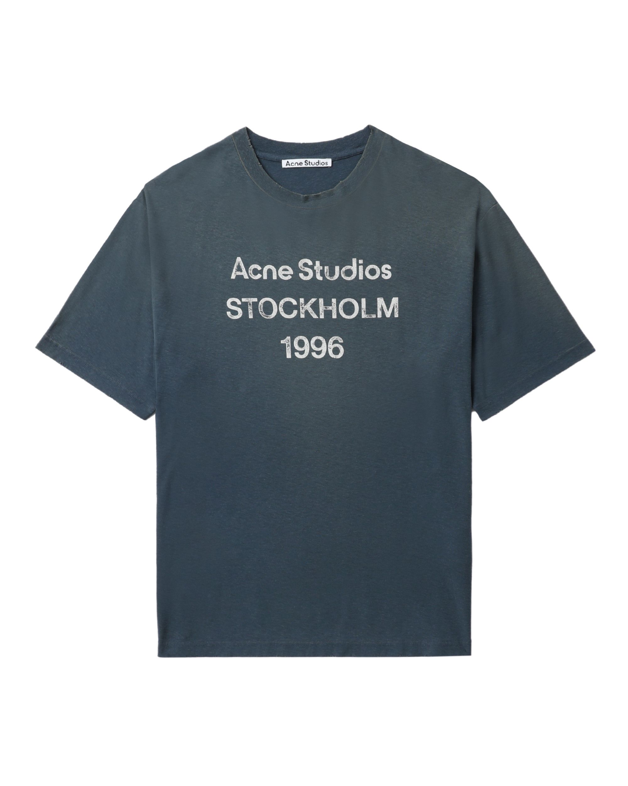 Acne Studios Acne Studios Text Print Short Sleeve T-Shirt Size US L / EU 52-54 / 3 - 1 Thumbnail