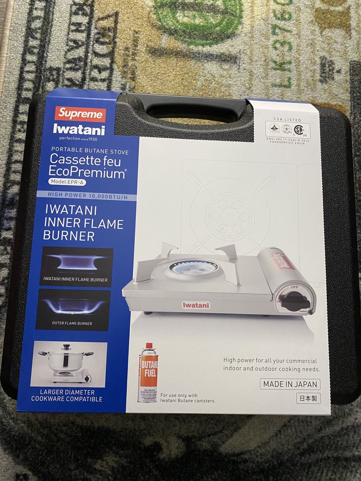 Supreme Iwatani Portable Butane Stove Silver