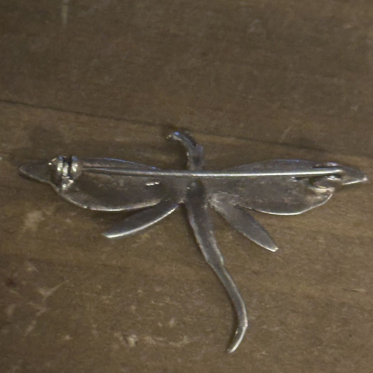 Vintage 925 silver mother of pearl marcasite dragonfly brooch Size ONE SIZE - 3 Thumbnail