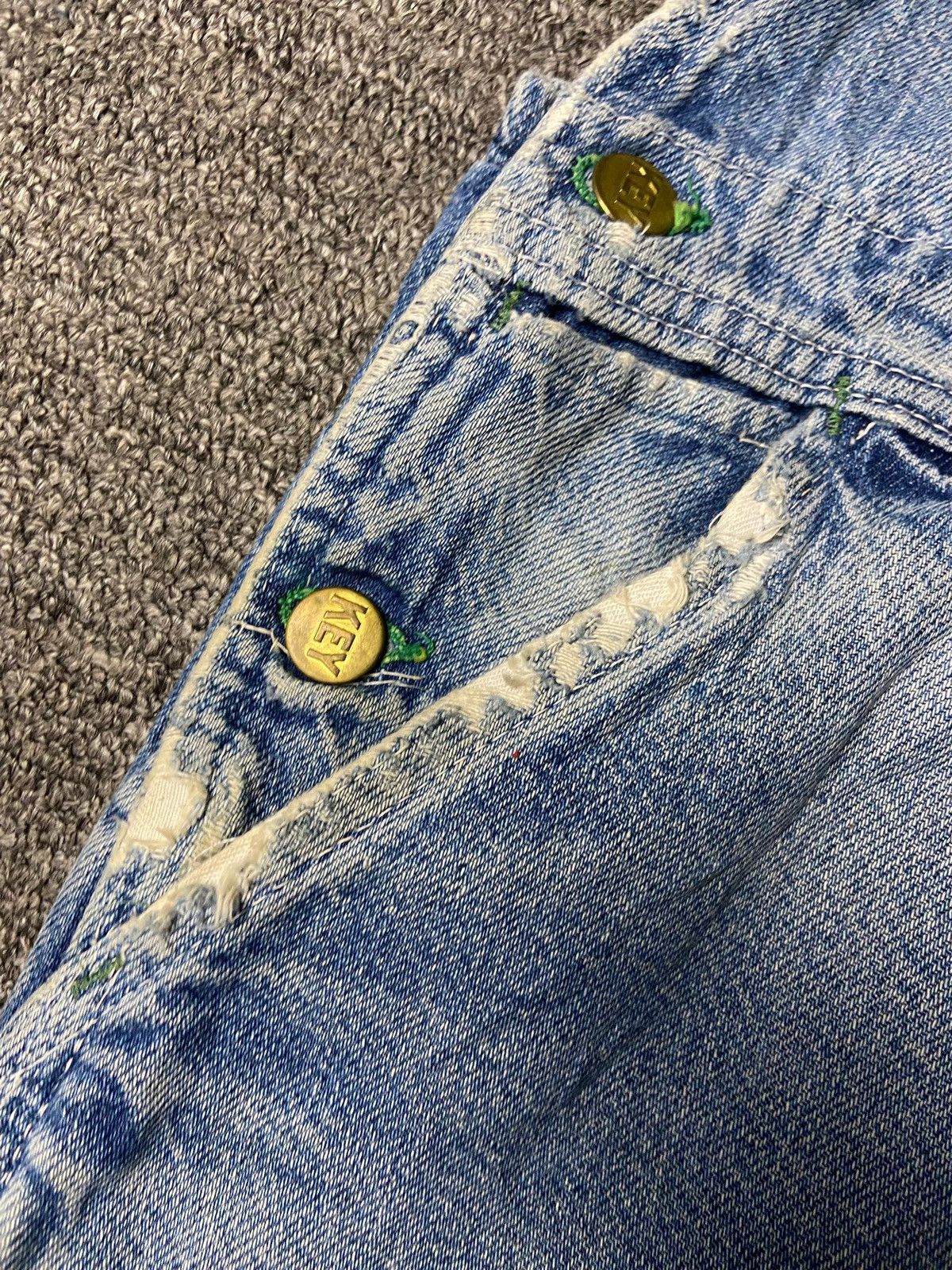 Japanese Brand KEY Imperial Brand Jeans Overalls (164) Size US 40 / EU 56 - 14 Thumbnail