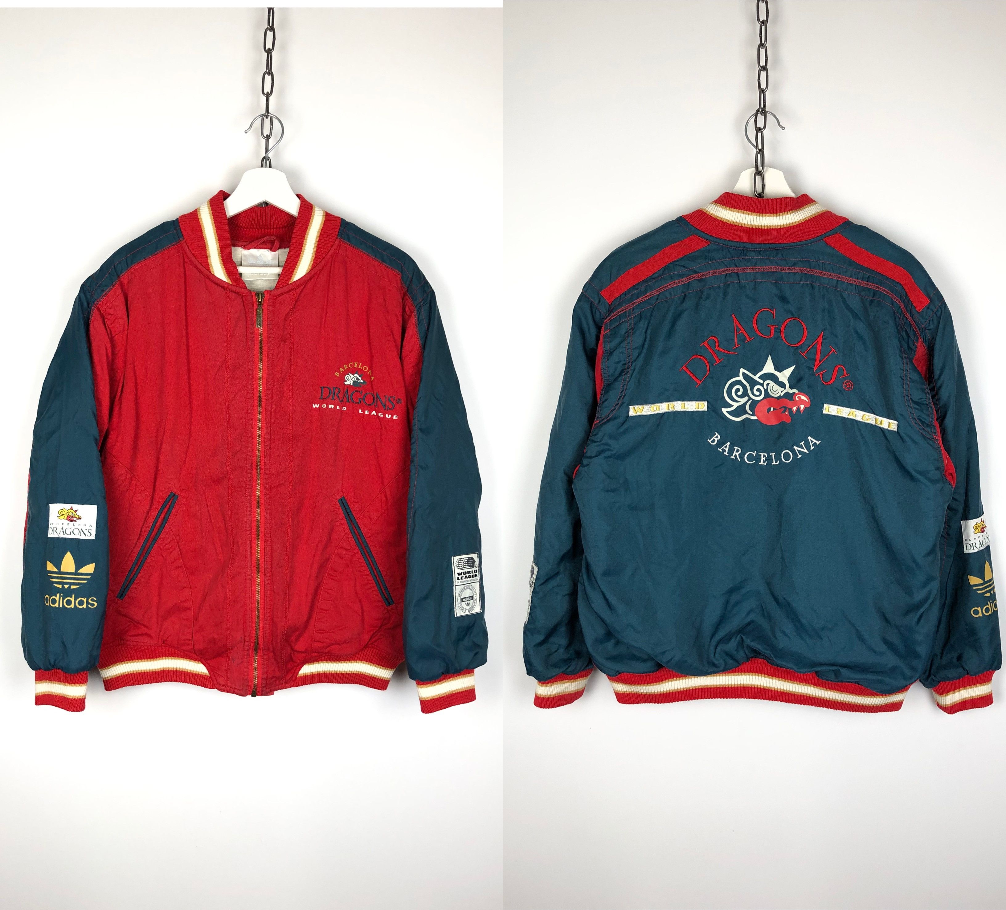image of Adidas Vintage Jacket Barcelona Dragons Size M, Men's