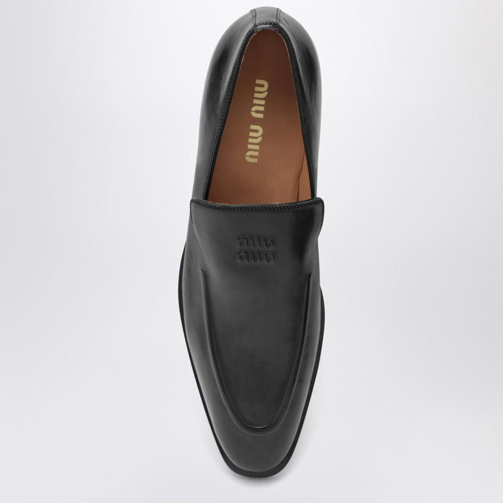 Miu Miu MIU MIU LEATHER LOAFER SIZE 39 Size ONE SIZE - 3 Thumbnail