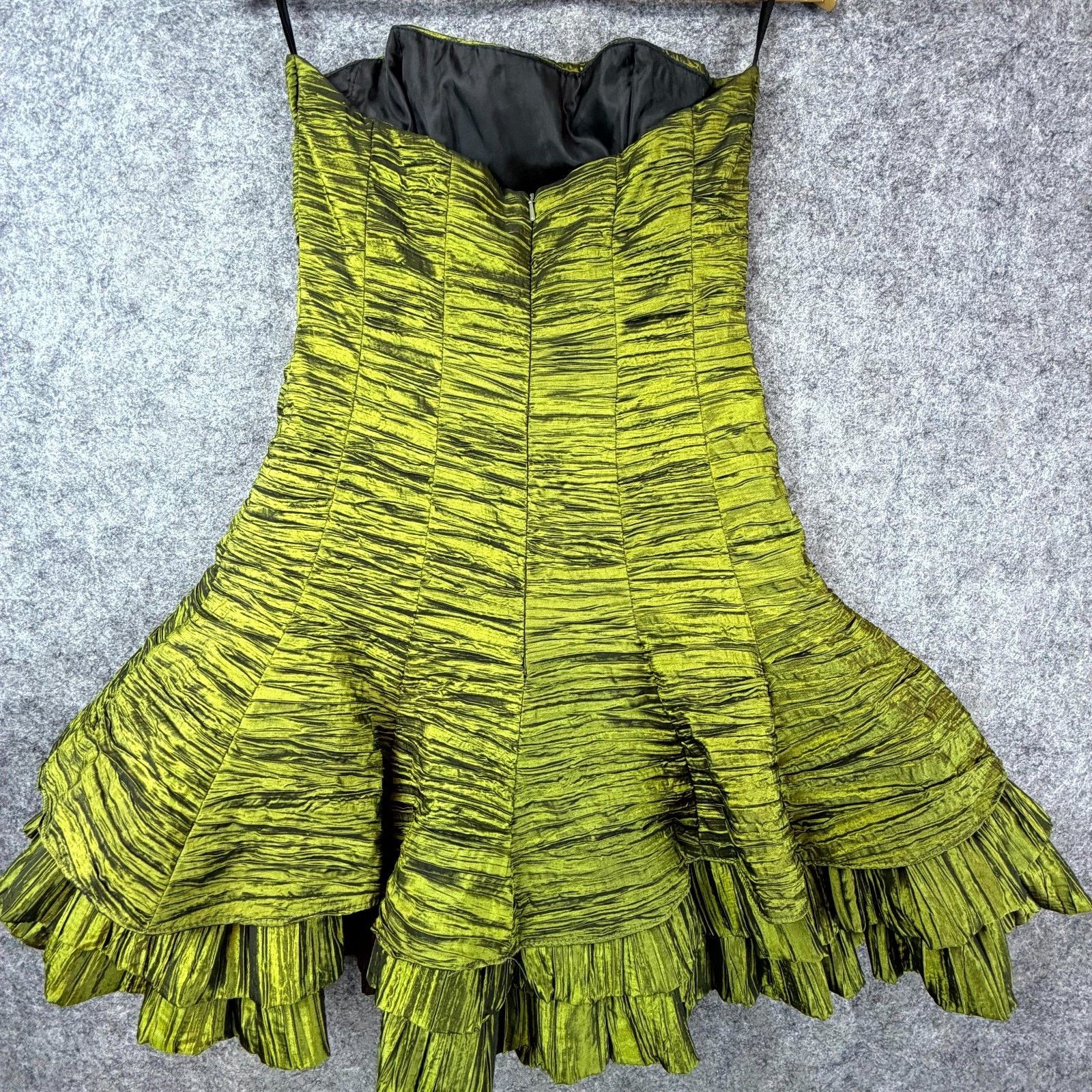 Jessica McClintock Vintage Jessica McClintock Cocktail Dress Women 8 Green 80s Size M / US 6-8 / IT 42-44 - 7 Thumbnail