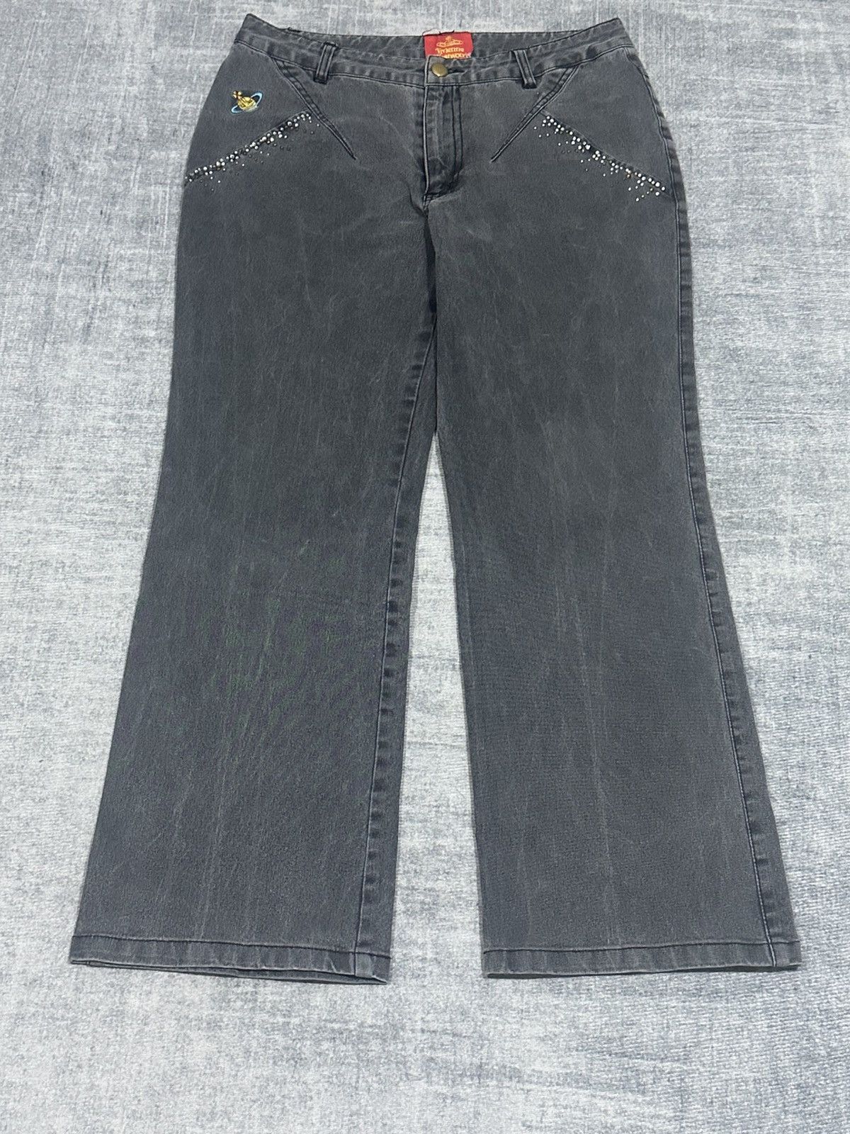 Vivienne Westwood Vivienne Westwood - Orb Logo - Denim Pants Size 28" / US 6 / IT 42 - 2 Thumbnail