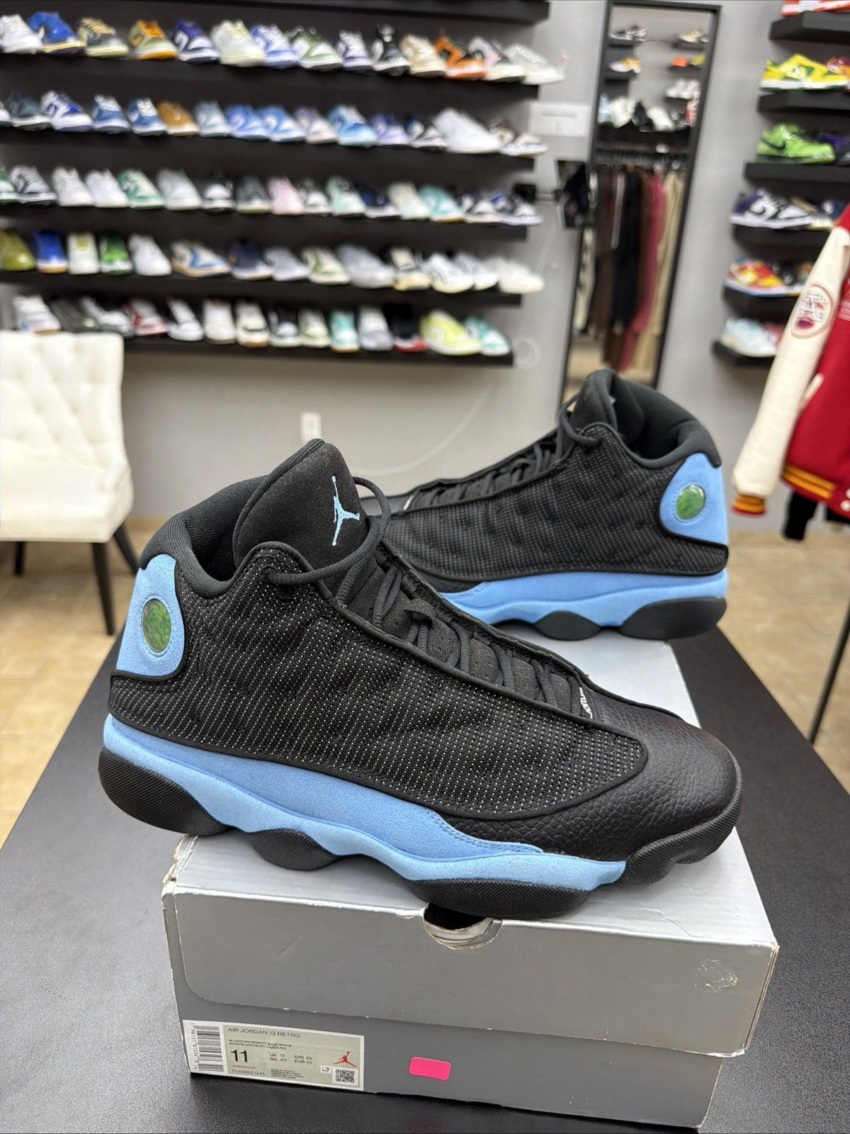 Jordan Brand Size 11 - Air Jordan Retro 13 Black University Blue White Size US 11 / EU 44 - 2 Thumbnail