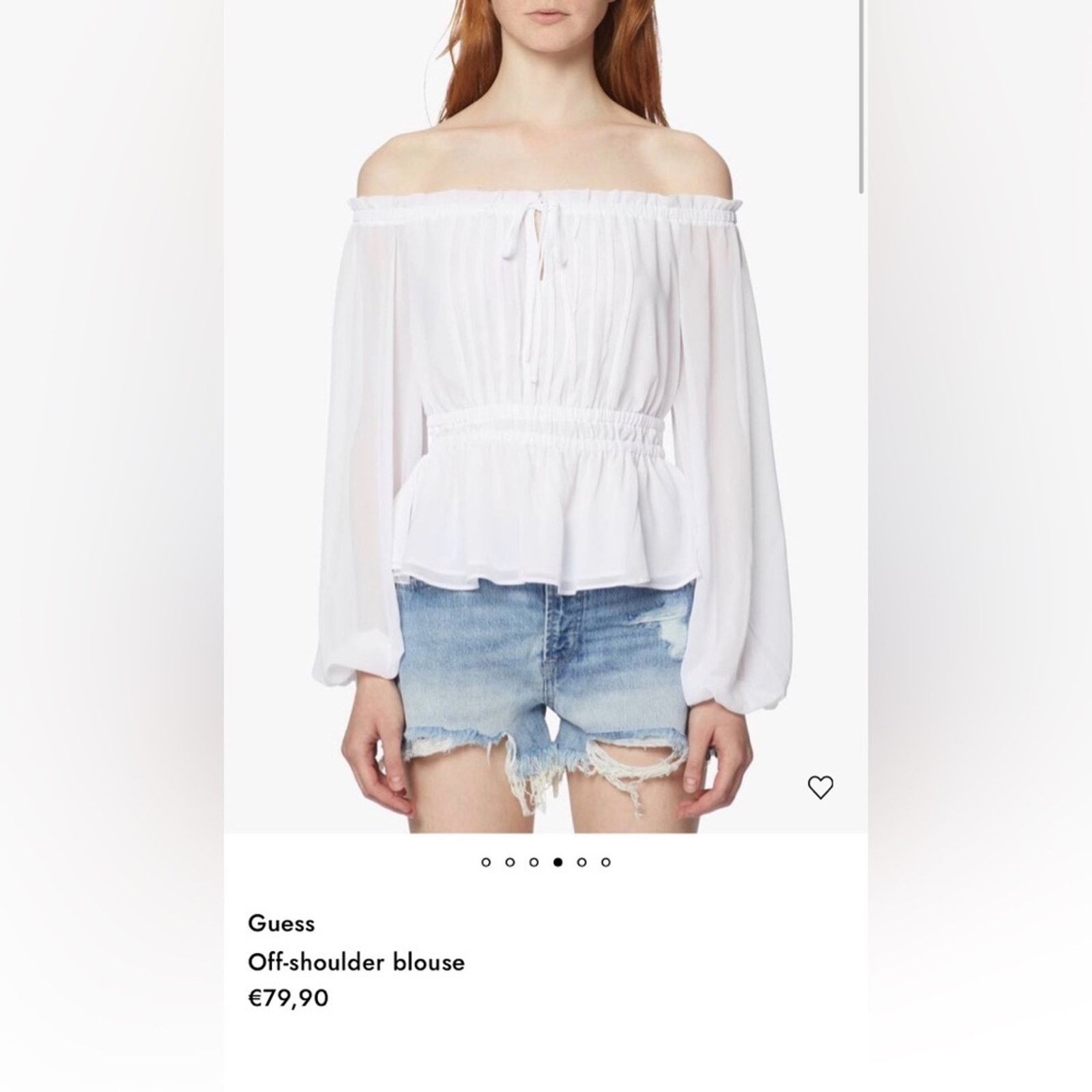 Guess New Guess Elegant White Off-Shoulder Blouse size S Size S / US 4 / IT 40 - 3 Thumbnail