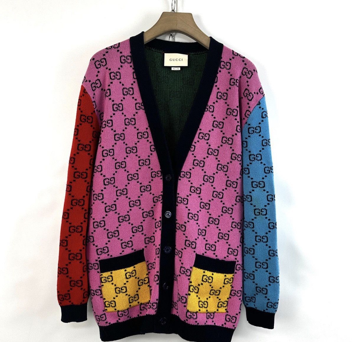 Gucci GUCCI Women's All-Over GG Logo Knit Sweater K12 Size S / US 4 / IT 40 - 1 Thumbnail