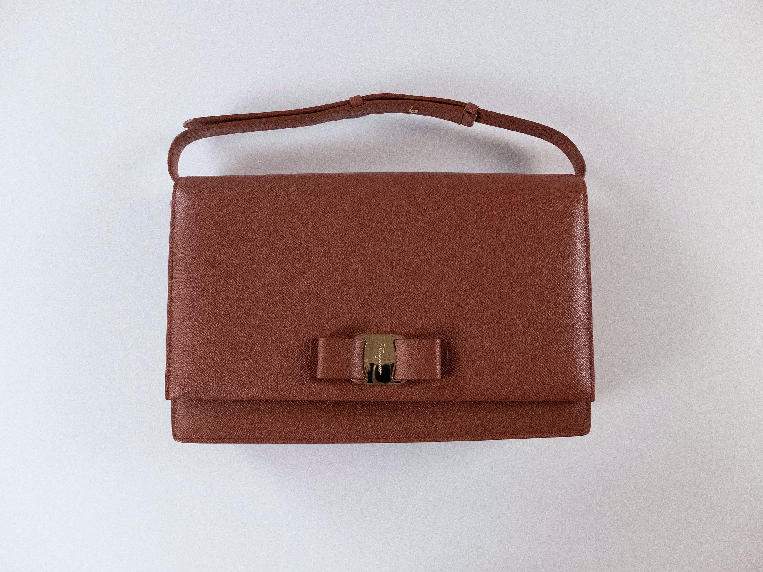 Salvatore Ferragamo SALVATORE FERRAGAMO Miss Vara Siena tan brown shoulder bag Size ONE SIZE - 1 Thumbnail
