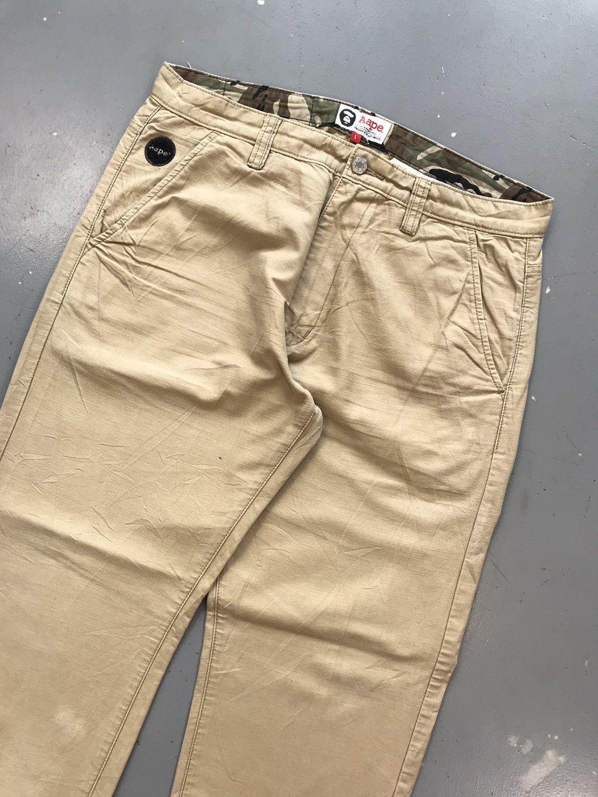 Aape × Vintage Vintage aape army printed straight fit denim Size US 34 / EU 50 - 4 Thumbnail