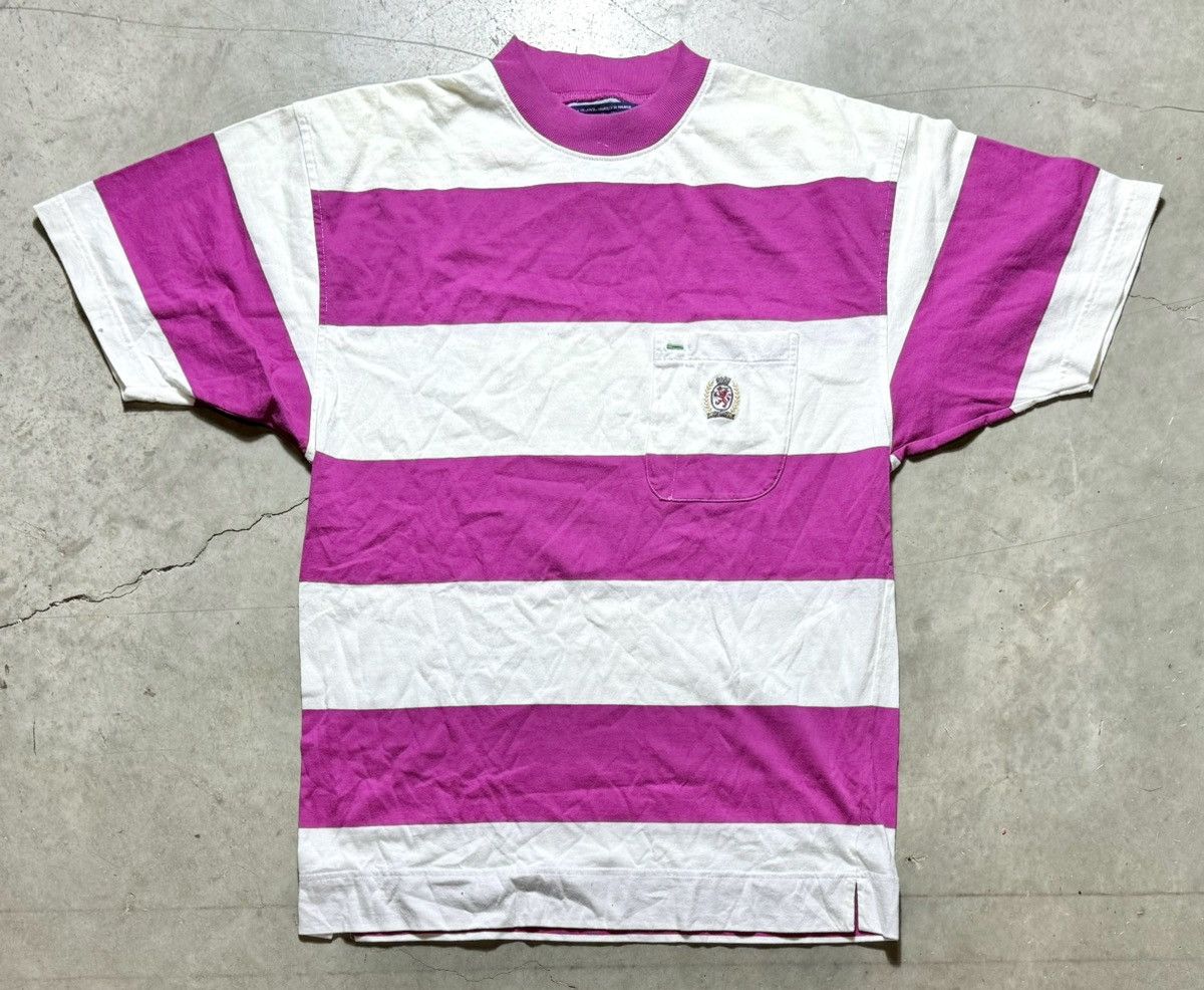 Tommy Hilfiger × Vintage Vintage Tommy Hilfiger Crest Logo Striped Shirt size S Size US S / EU 44-46 / 1 - 1 Thumbnail