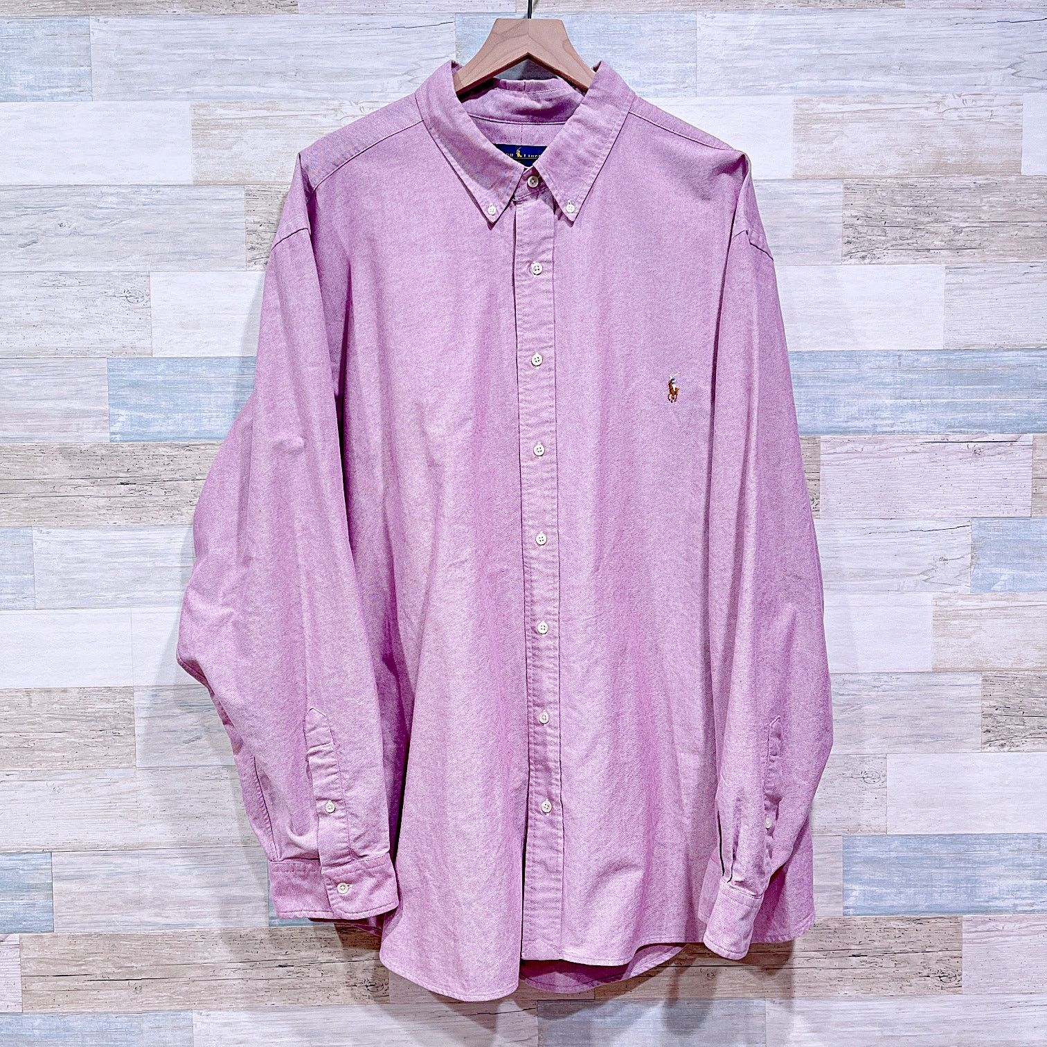 Ralph Lauren Ralph Lauren Oxford Button Down Shirt Red Mens 3XB 3X Big Size US XXL / EU 58 / 5 - 1 Thumbnail