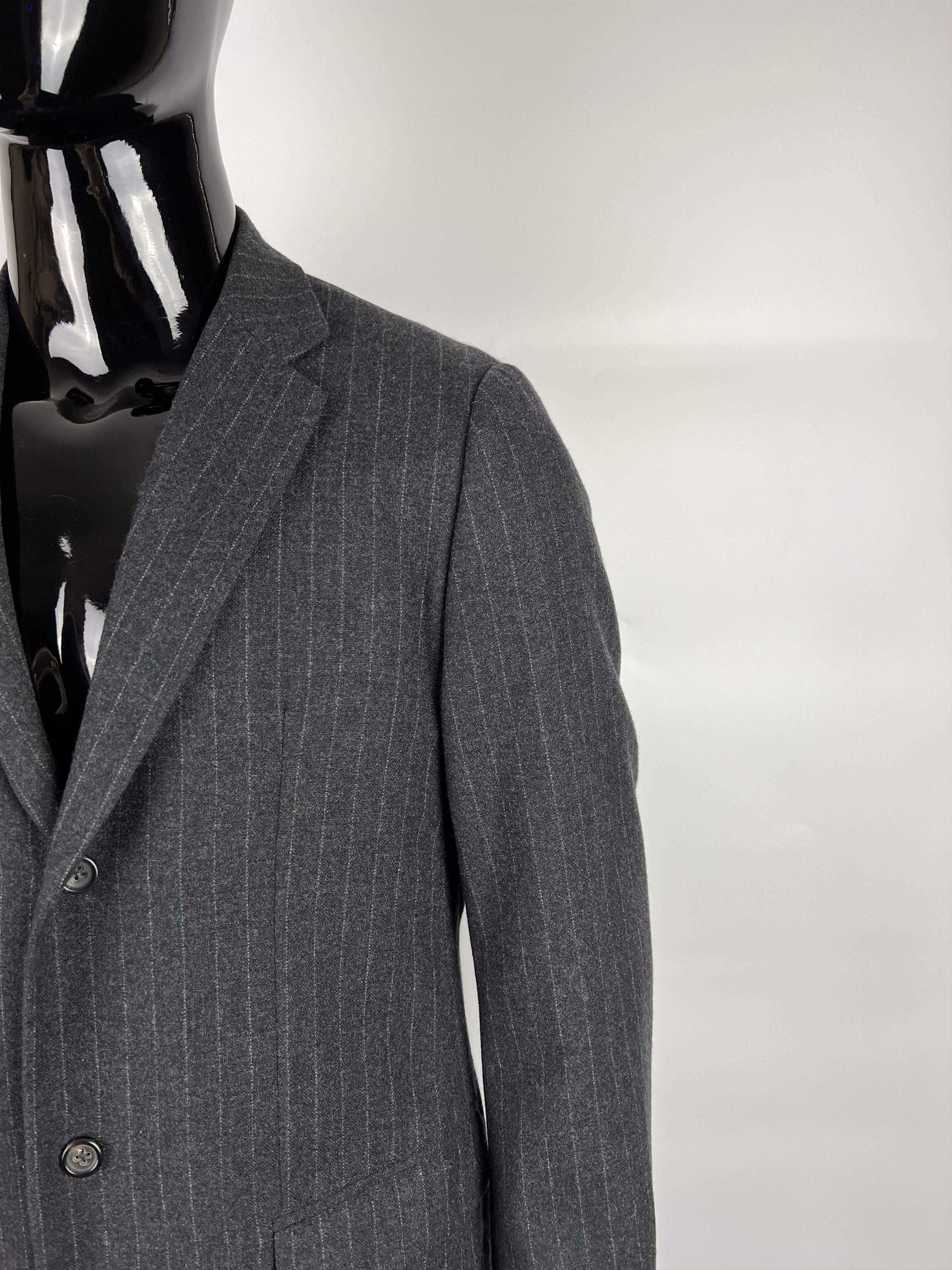 Jil Sander Raf Simons Era Striped 100% Cashmere Blazer 50R