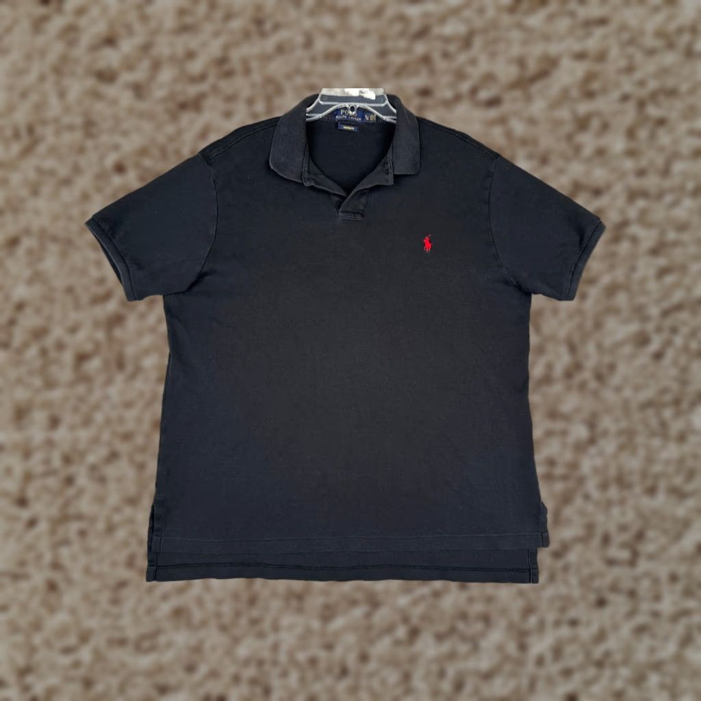 Ralph Lauren Polo Ralph Lauren Shirt Men Extra Large Black 100% Cotton Custom Fit Golf READ Size US XL / EU 56 / 4 - 1 Thumbnail
