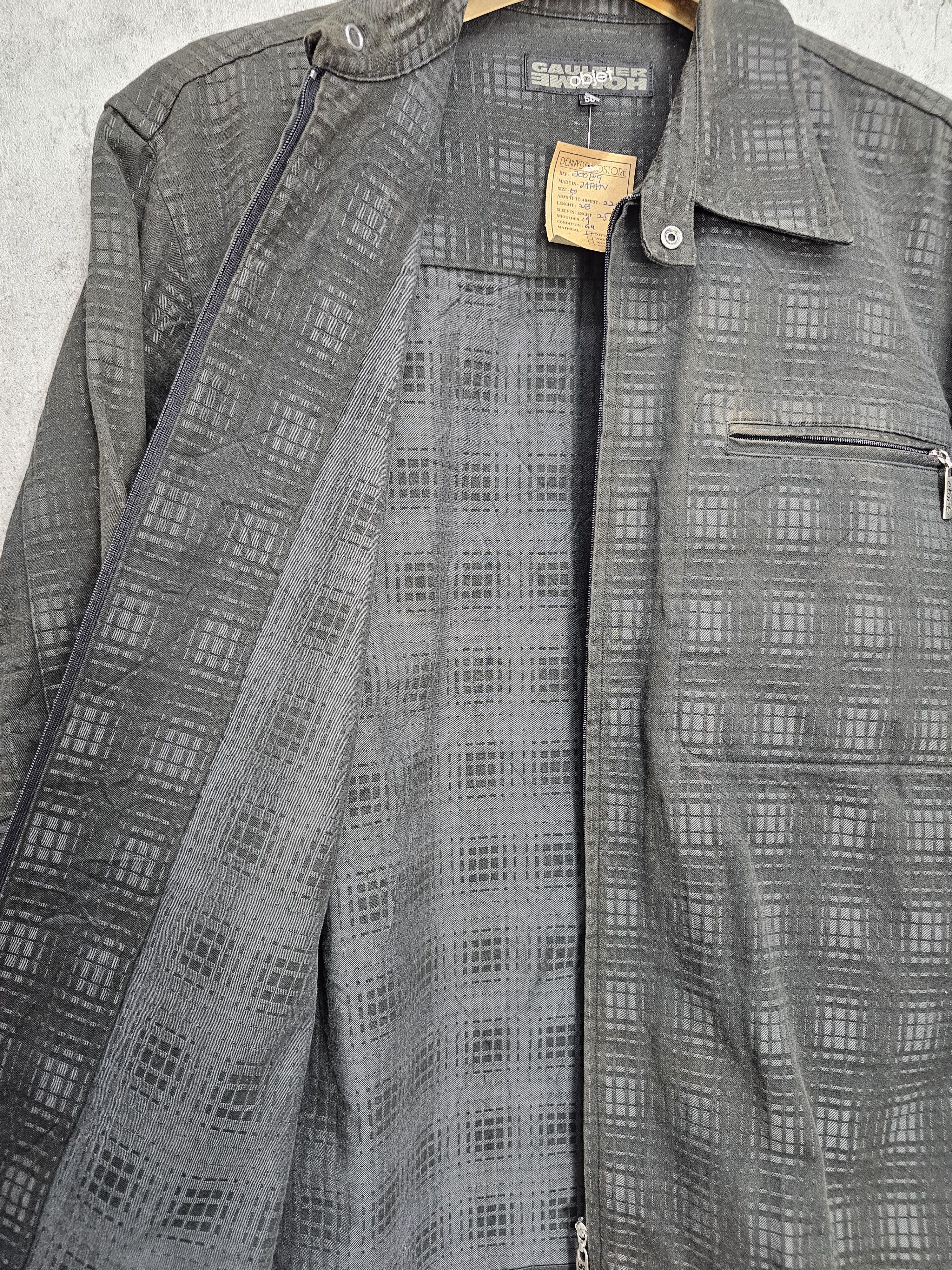 Designer Vintage GAULTIER HOMME OBJET Plaid Checked Jacket J0066 Size US M / EU 48-50 / 2 - 8 Thumbnail