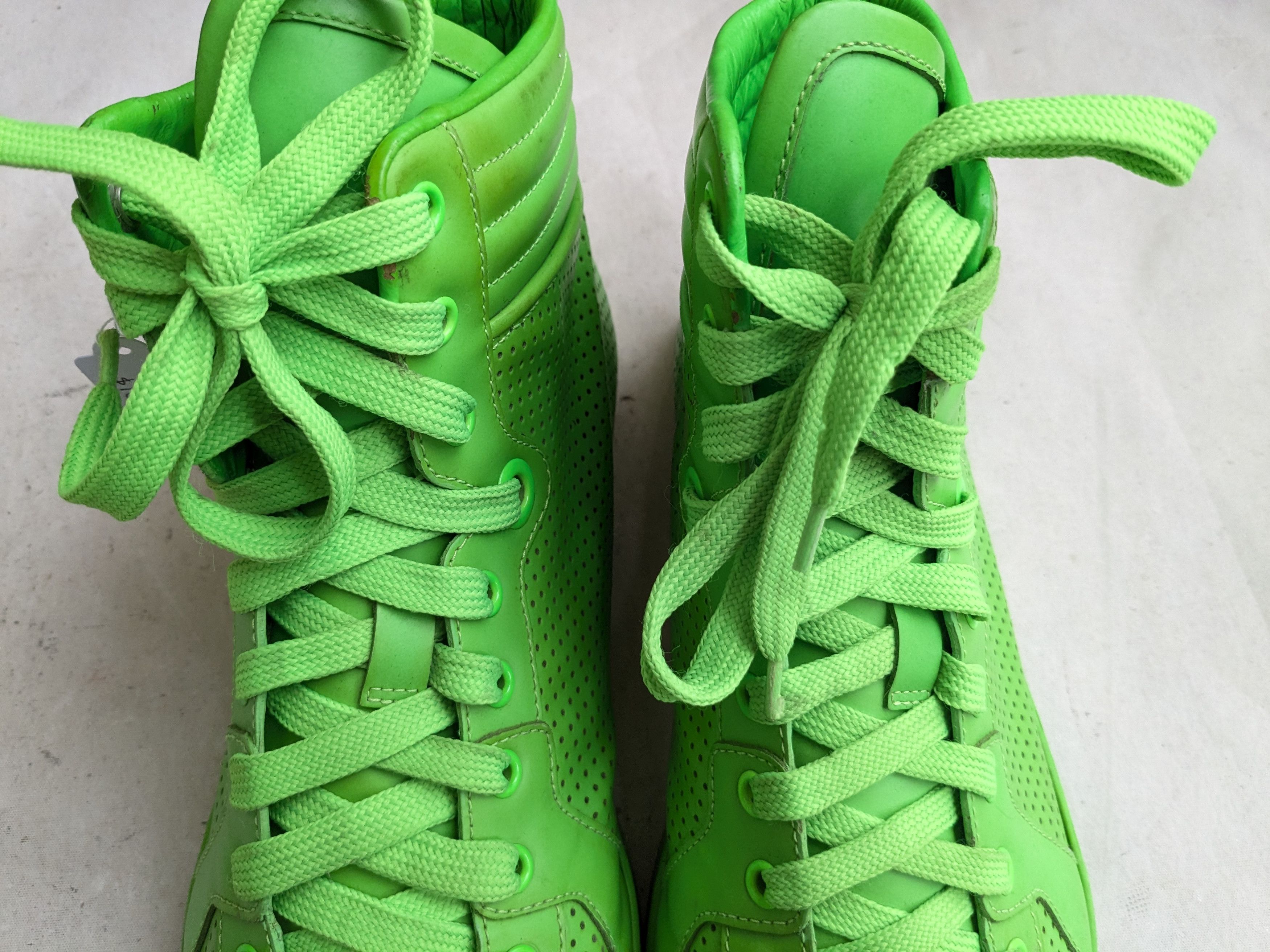 Gucci Gucci High Top Sneakers Green 10 Leather Size US 10 / EU 43 - 7 Thumbnail