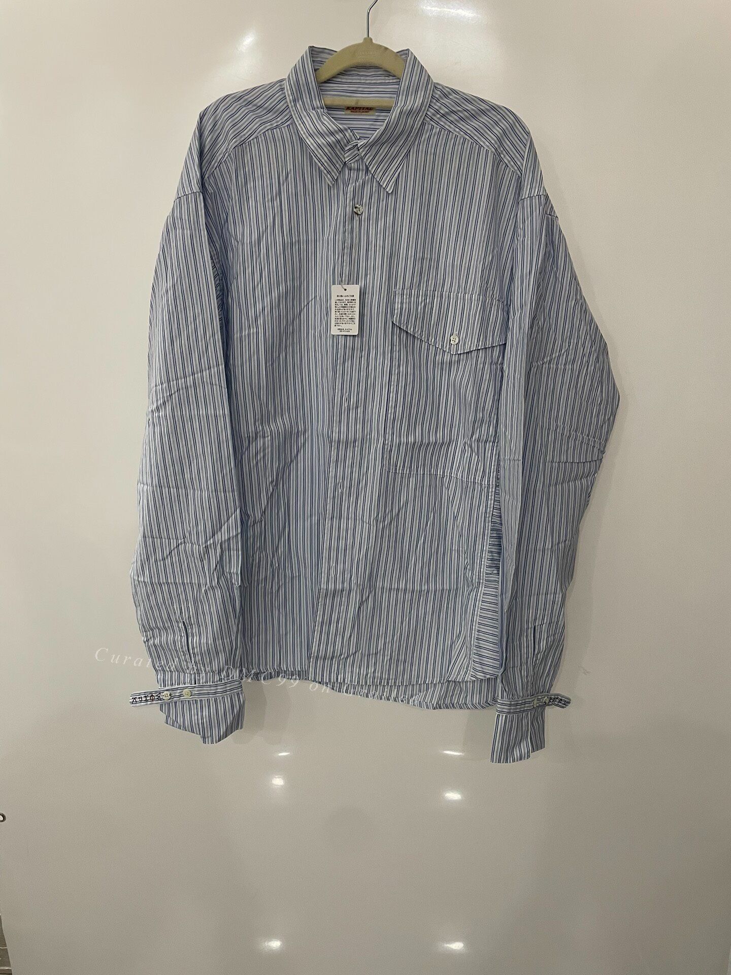 Hiroshi Kato Kapital Striped Cotton Cuff Embroidery Shirt Size XL / US 12-14 / IT 48-50 - 1 Thumbnail