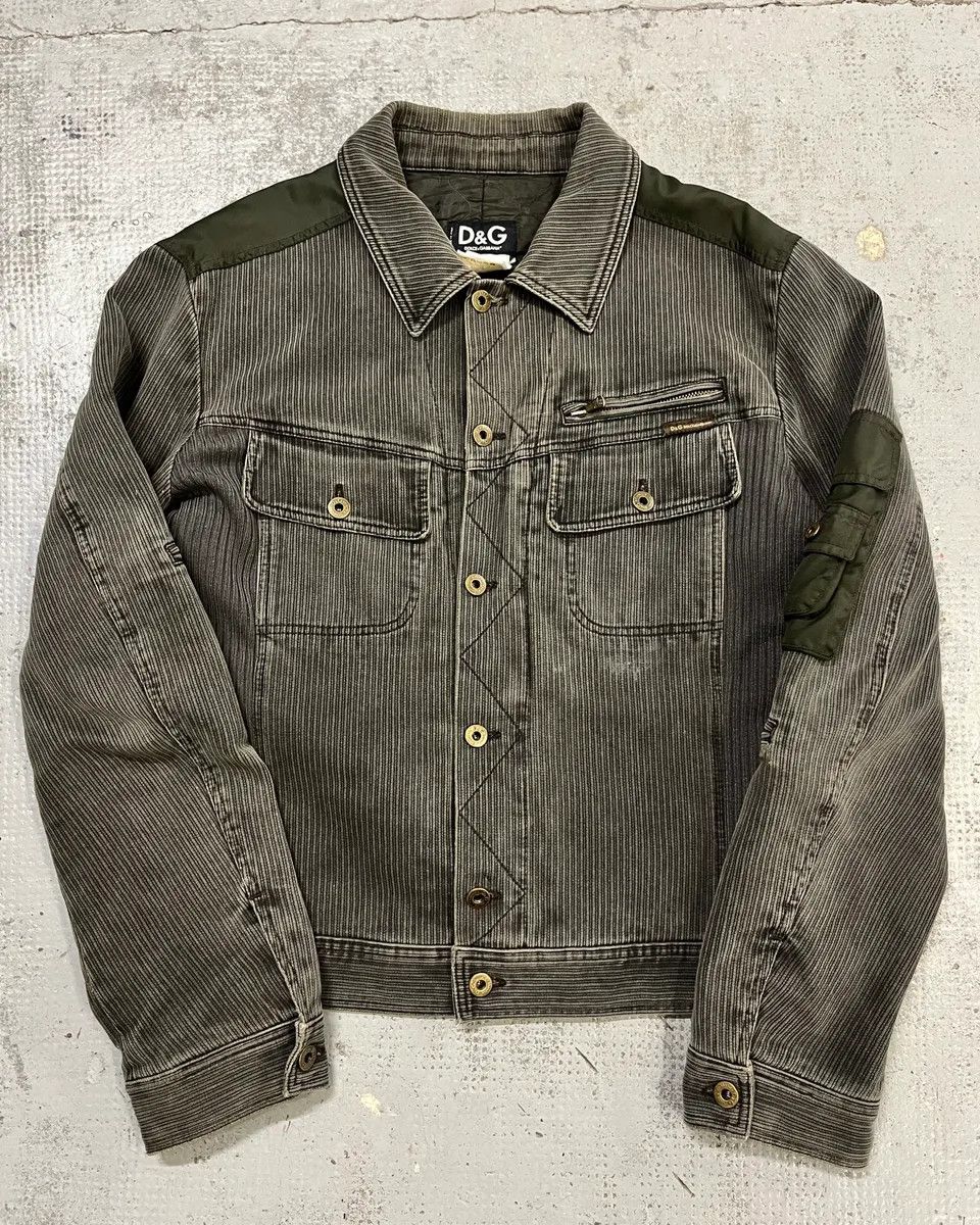 Dolce & Gabbana AW2003 Dolce & Gabbana Grey Corduroy & Green Jacket Size US L / EU 52-54 / 3 - 1 Thumbnail
