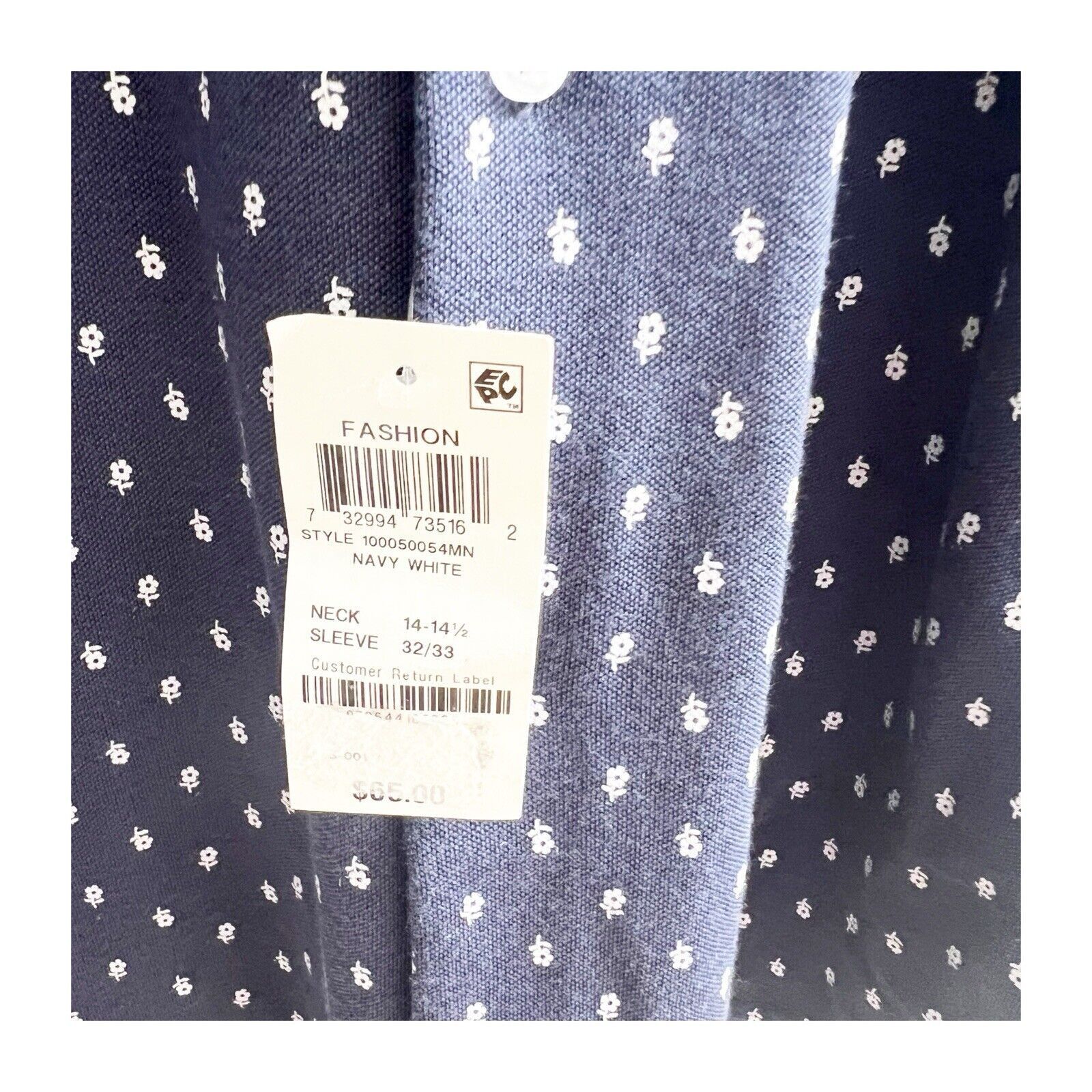 Bar III Bar III Slim Fit Stretch Men’s Shirt Floral NWT S 14-141/2 Size US S / EU 44-46 / 1 - 9 Thumbnail