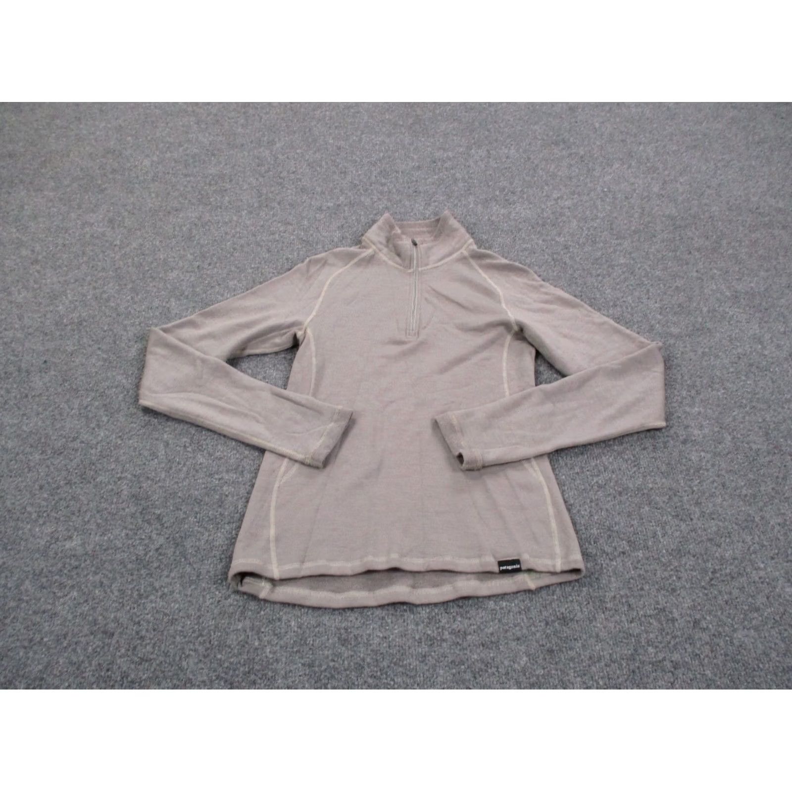 Patagonia Patagonia Jacket Women S Merino Wool Windbreaker 1/4 Zip Beige Size S Size S / US 4 / IT 40 - 2 Thumbnail